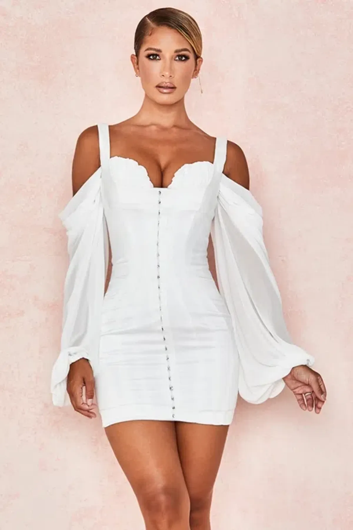 House Of Cb Eva Dress White Size 12  - Image 2