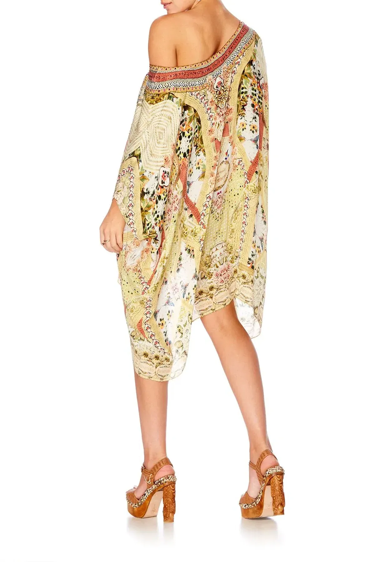 Camilla My Summer Love Short Round Neck Kaftan Print One Size - Image 3