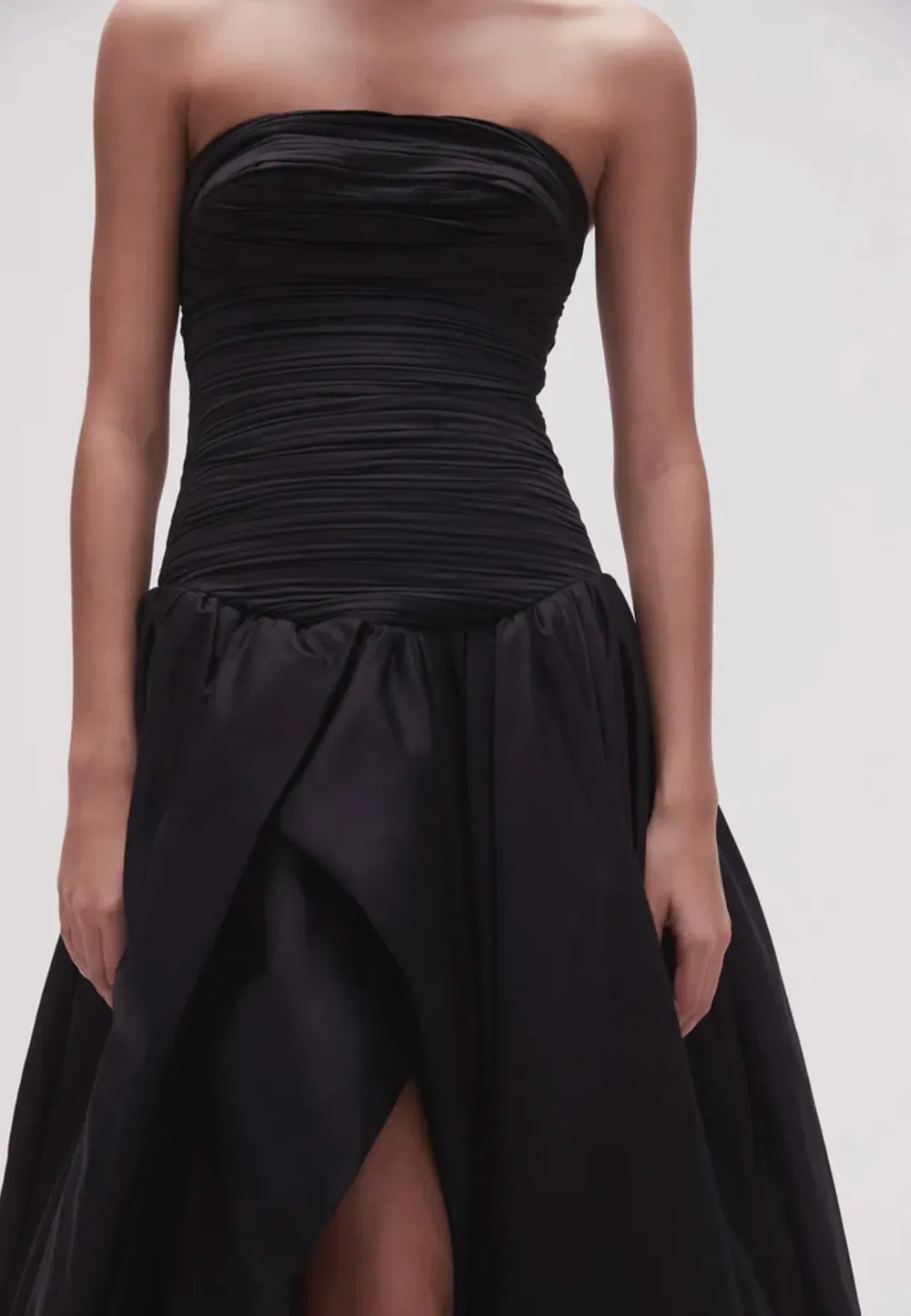 Aje Violette Bubble Hem Maxi Dress Black Size 4 for rent on The Volte - main image