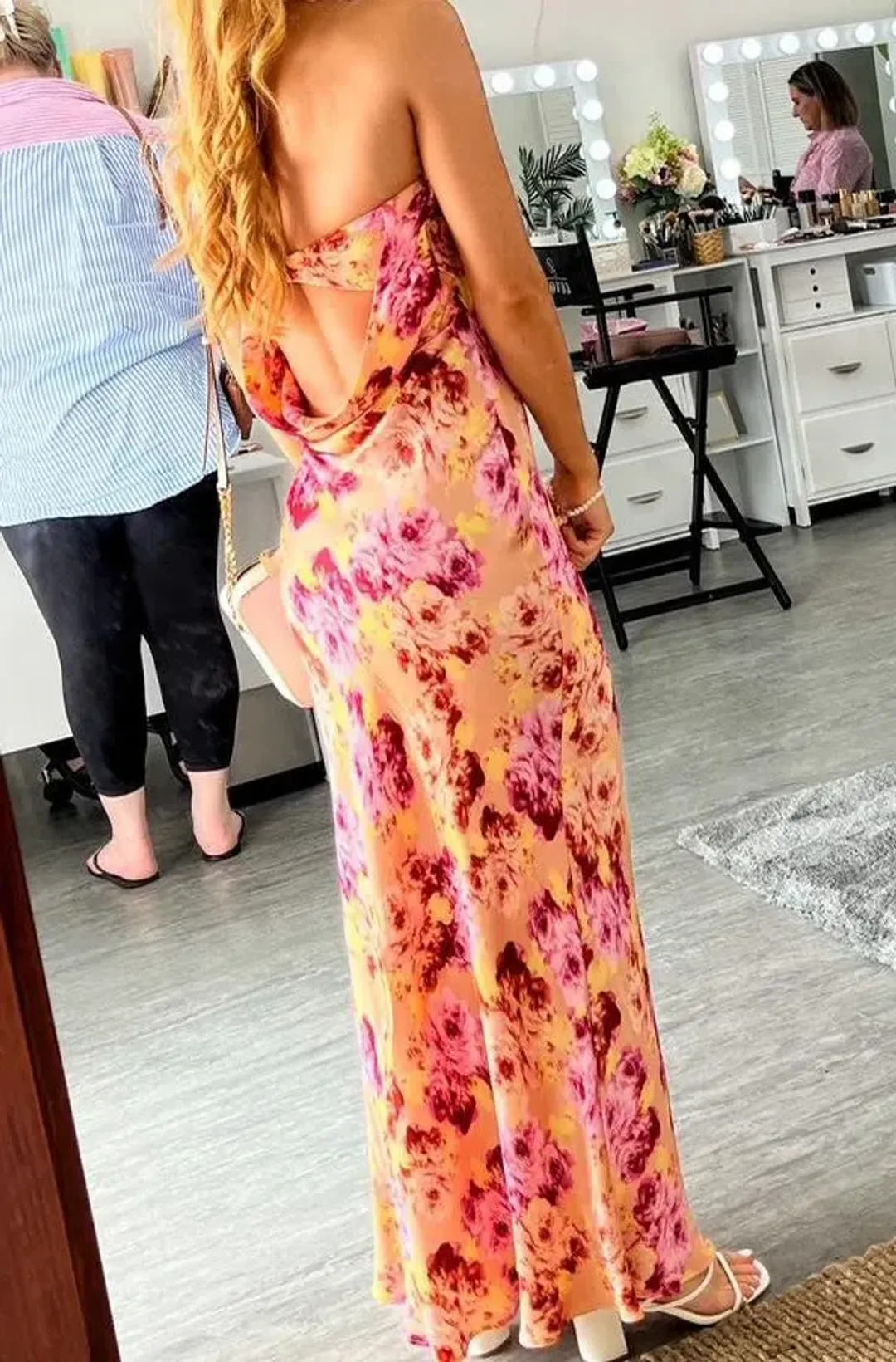 Bec & Bridge Moon Dance Strapless Dress Belle Floral Size 8 for rent on The Volte - main image