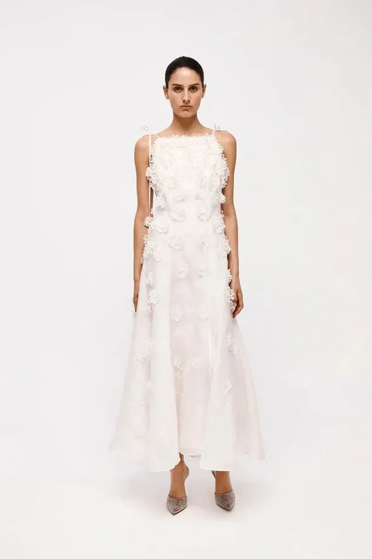 Rachel Gilbert Lorie Maxi Dress in Ivory Size 12 - Image 1