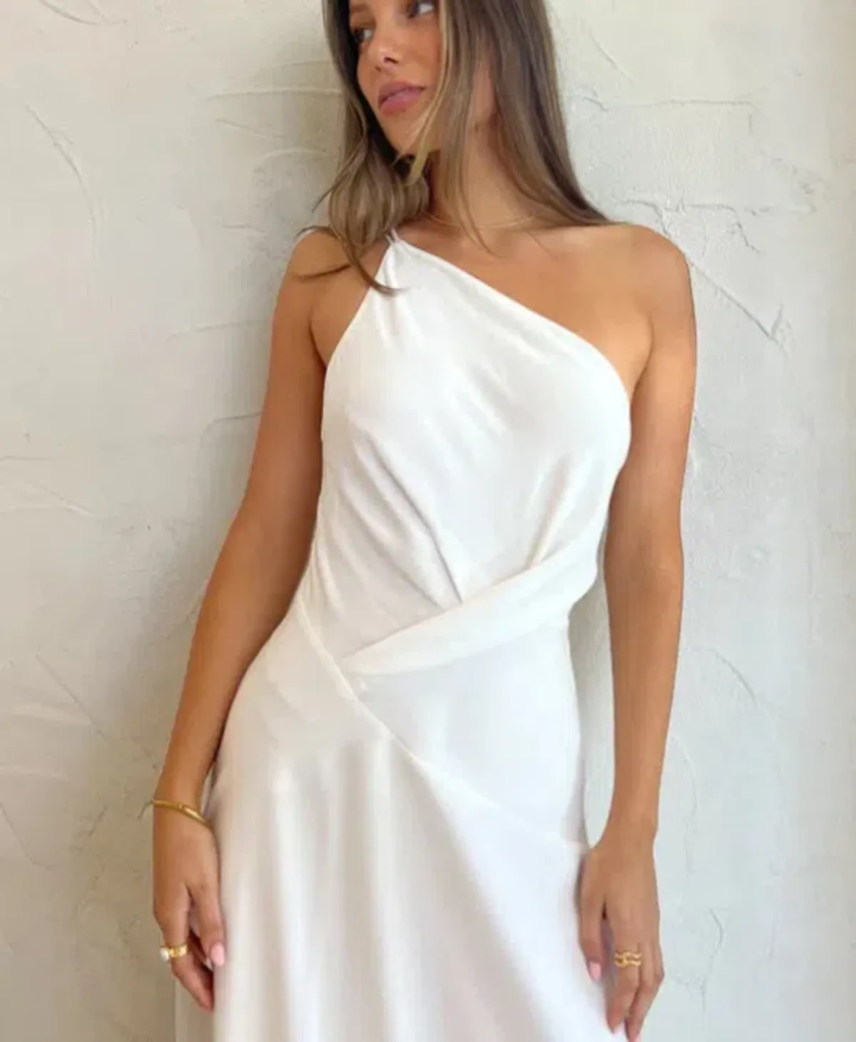 One Fell Swoop Rosa Midi Dress In Runway White Matte Size 6 - Image 4