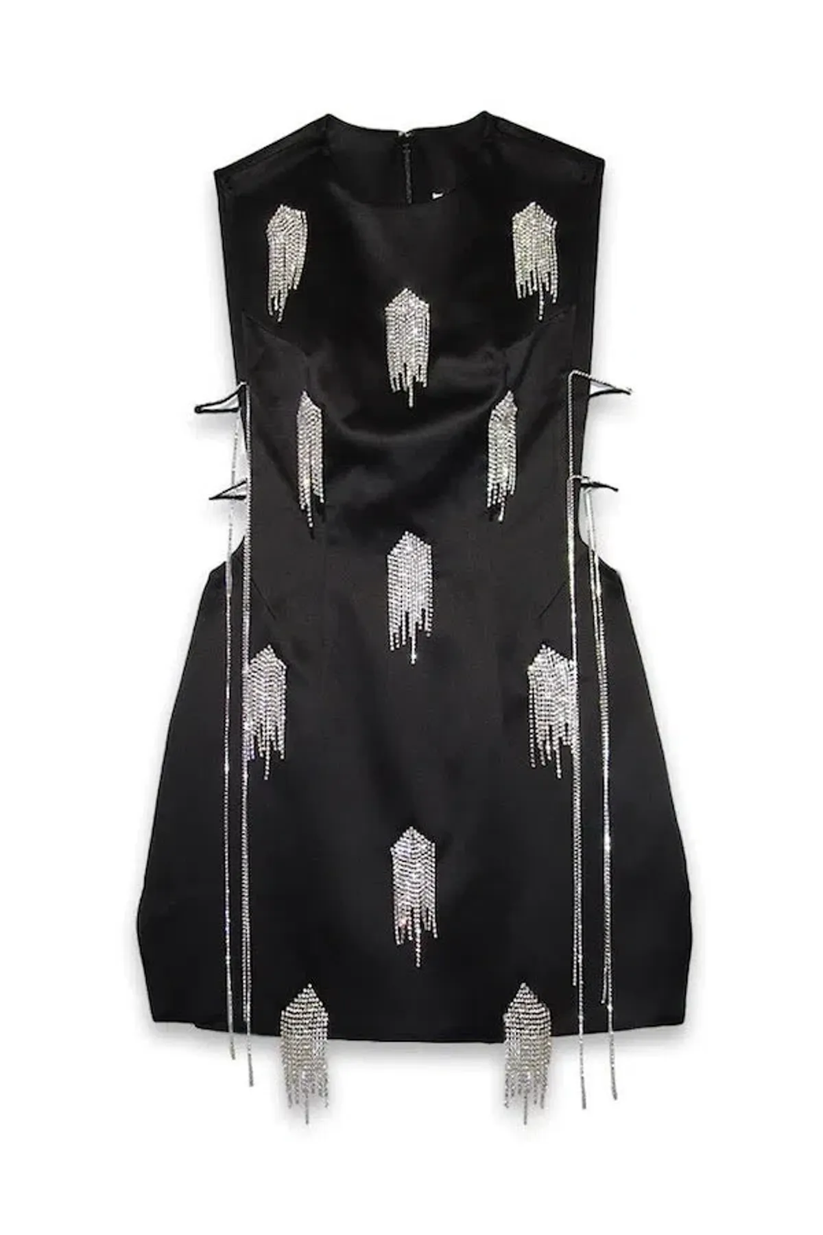 Kourh Onirique Crystal Mini Dress Black Size 10  - Image 2