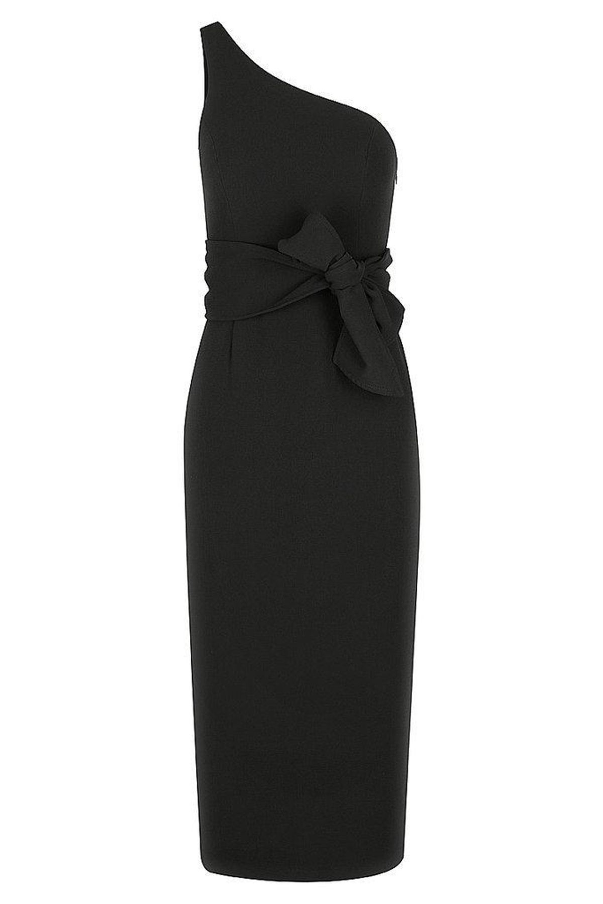 Shona Joy One Shoulder Black Dress Size 12 - Image 5