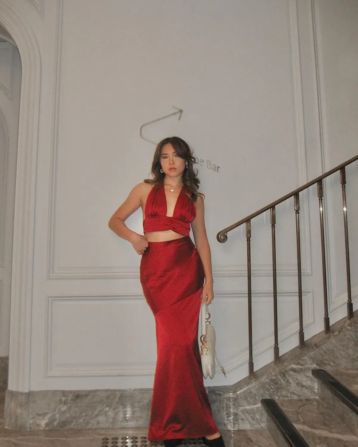 Arcina Ori Rosalina Set Deep Cherry Red Size L/AU 12 - Image 3