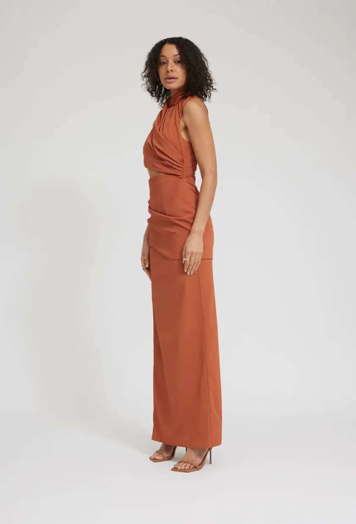Tojha Gianna Dress Nude Orange Size 6 - Image 3