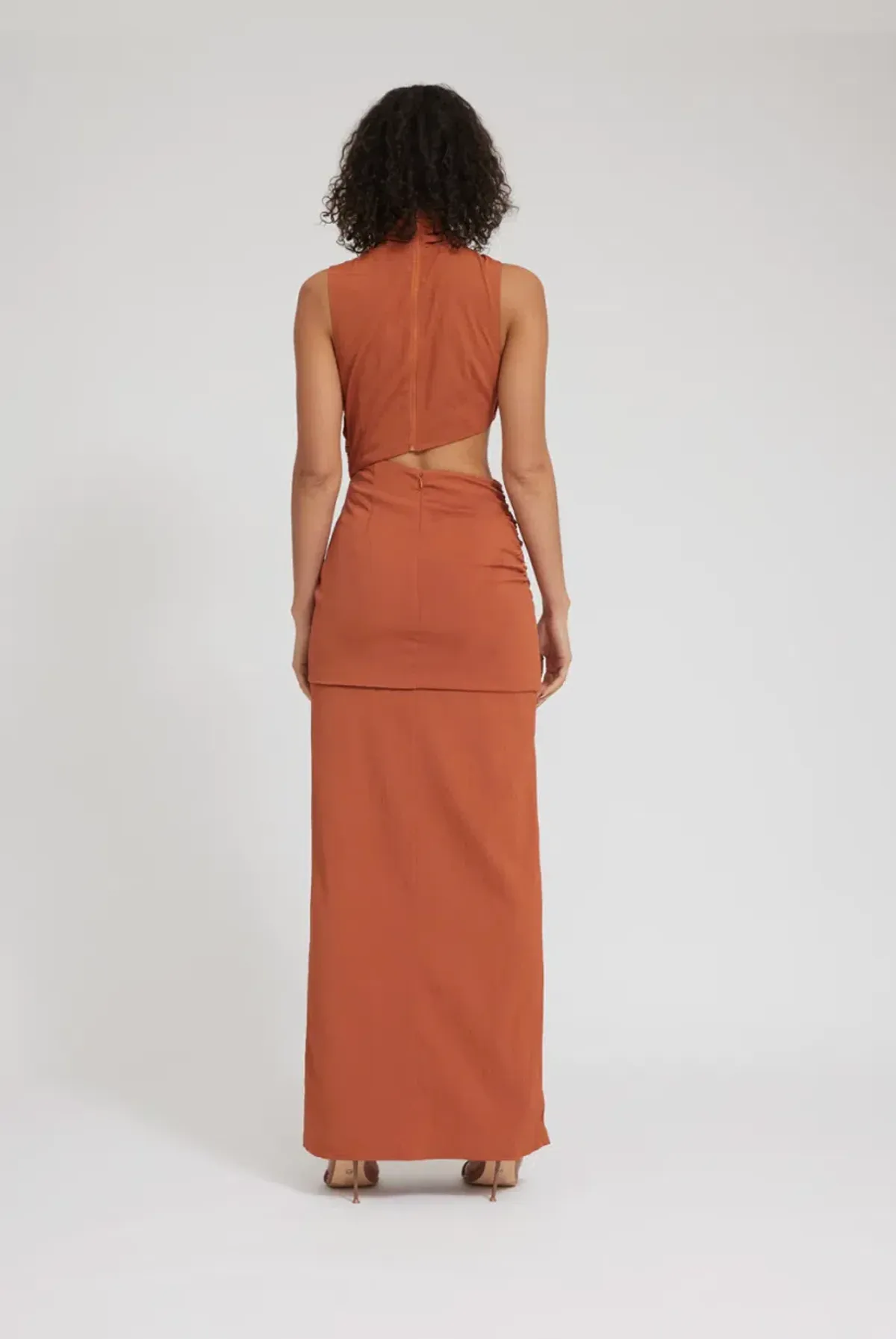 Tojha Gianna Dress Nude Orange Size 6 - Image 4