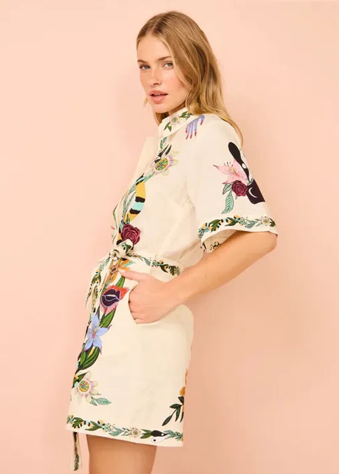 Alemais Meagan Mini Dress Print Size 10 for rent on The Volte - main image