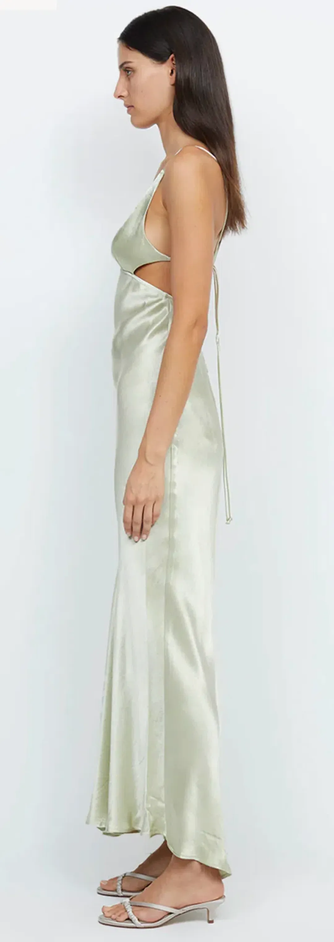 Bec & Bridge Indi Strappy Maxi Dress Honeydew Green Size 10 for rent on The Volte - main image