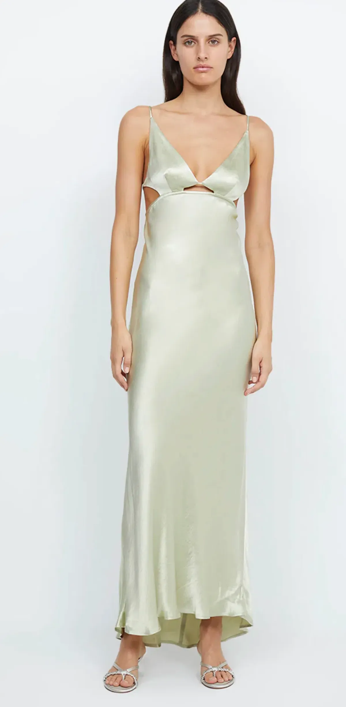 Bec & Bridge Indi Strappy Maxi Dress Honeydew Green Size 10 - Image 2