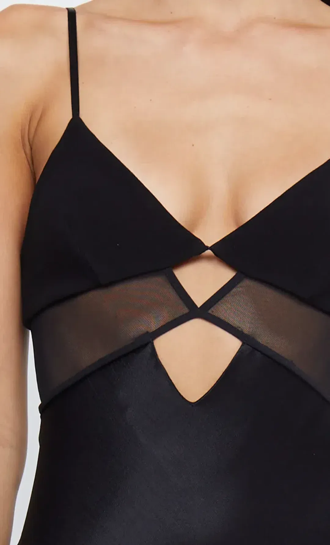 Bec & Bridge Ashton Cut Out Maxi Dress Black Size 10 for rent on The Volte - main image