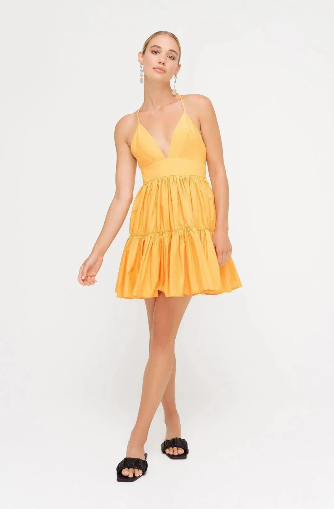 Sheike Tessa Mini Dress Orange Size 8 for rent on The Volte - main image