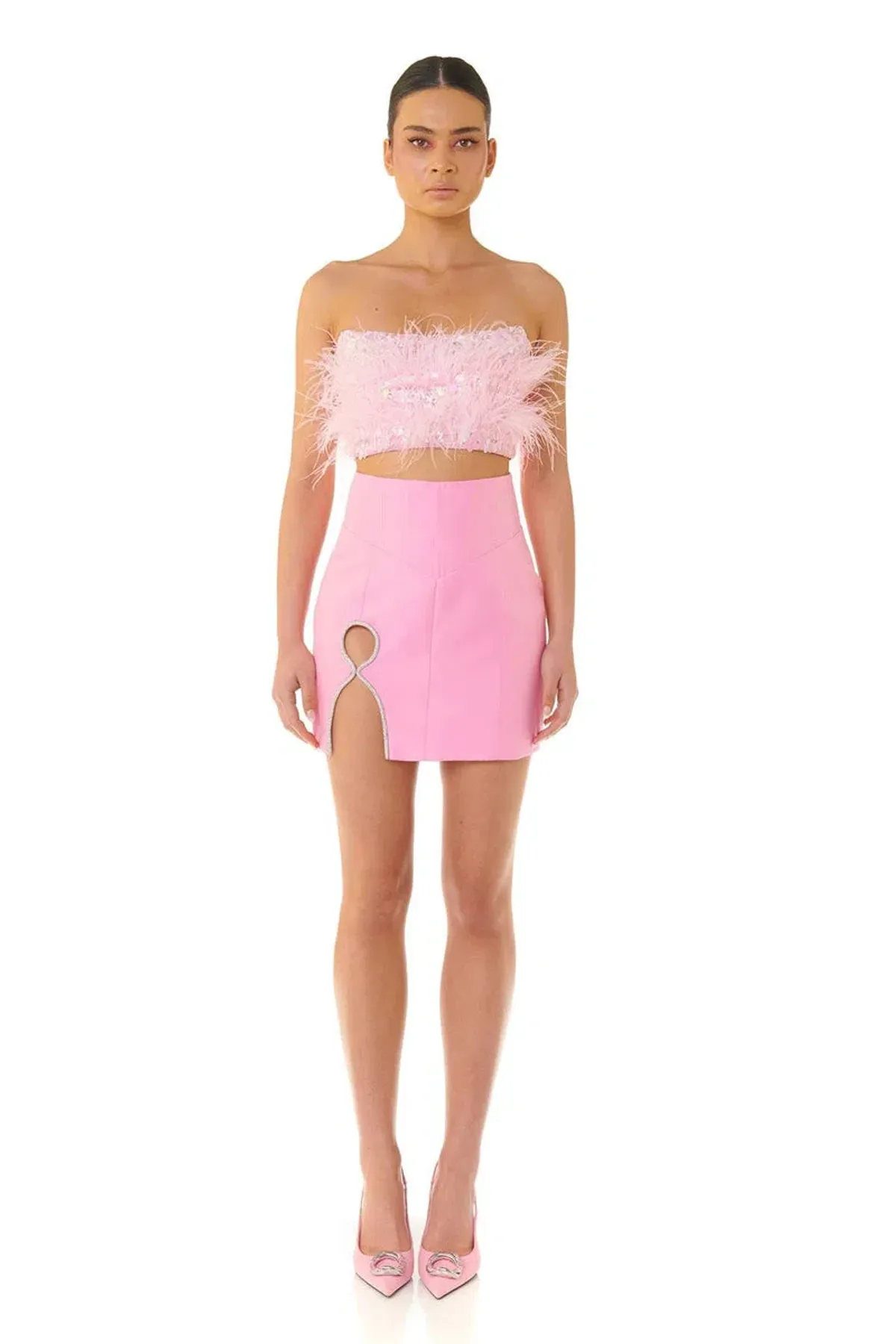 Eliya the Label Simone Skirt in Pink Size M /Au 10 - Image 1