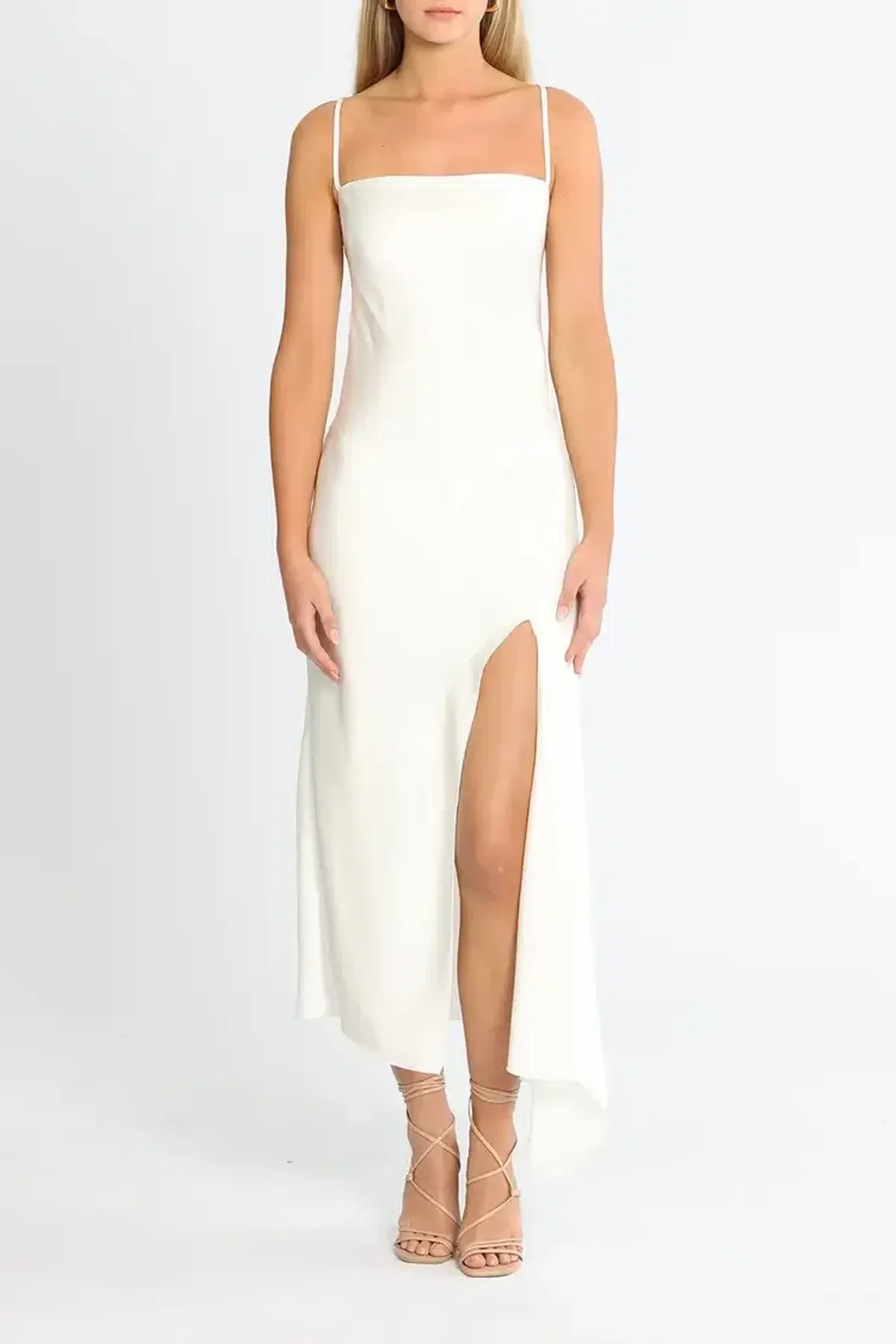 Camilla and Marc Acacia Square Neck Dress in Ivory Size 6 - Image 1