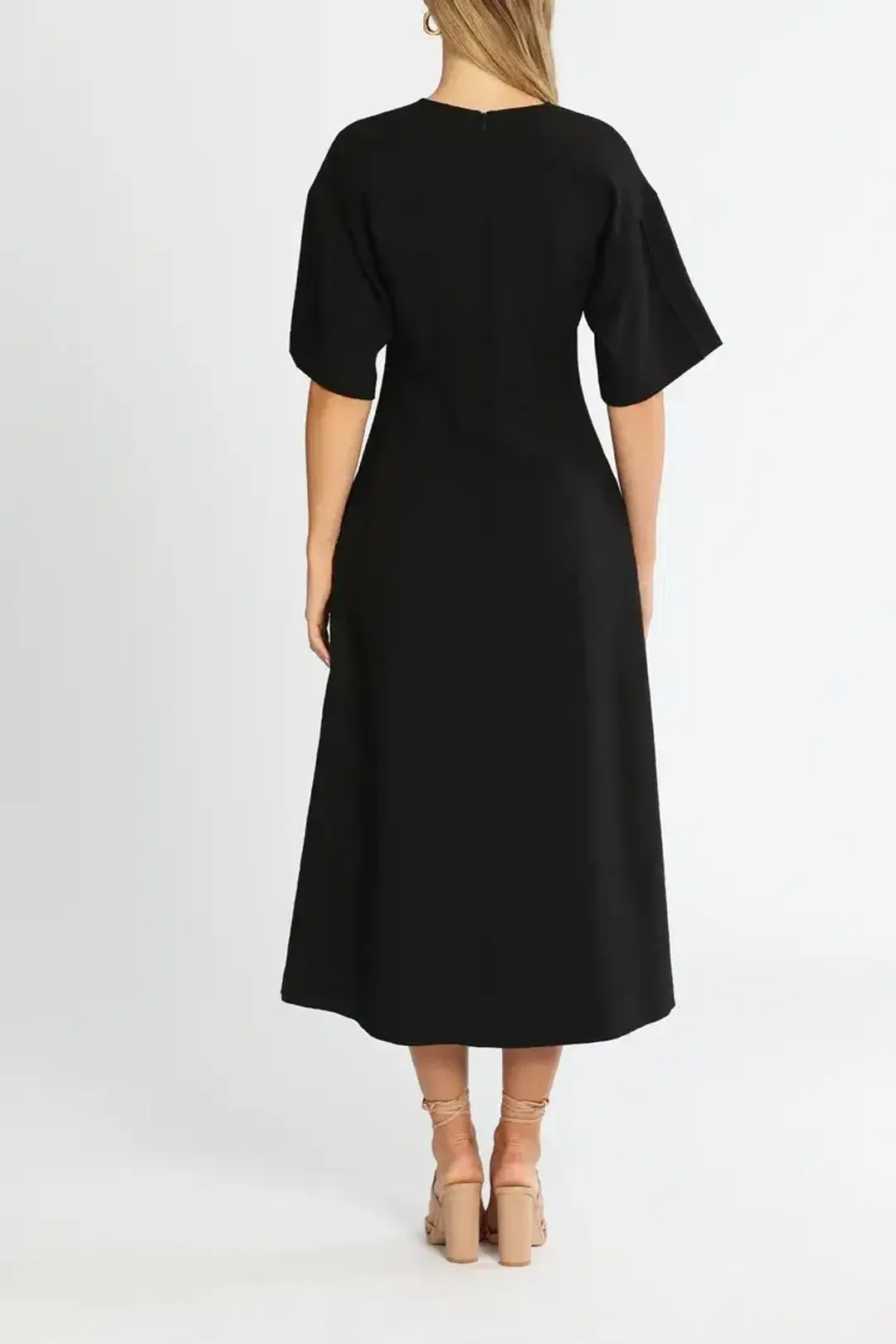 Camilla and Marc Ford Midi Dress in Black Size 8 for rent on The Volte - main image