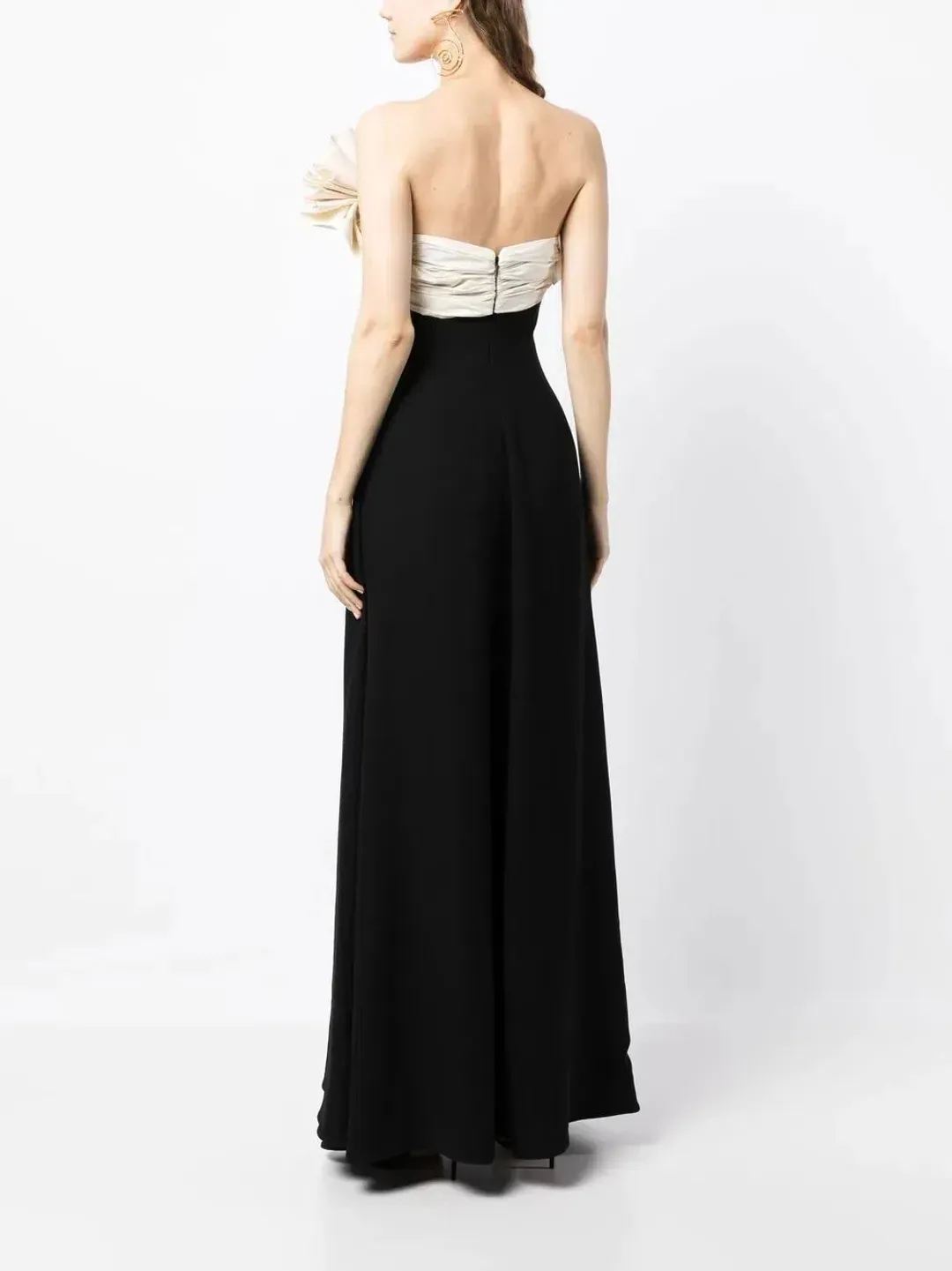 Rachel Gilbert Lavina Floor Length Gown Dress Black Size AU 8 for rent on The Volte - main image