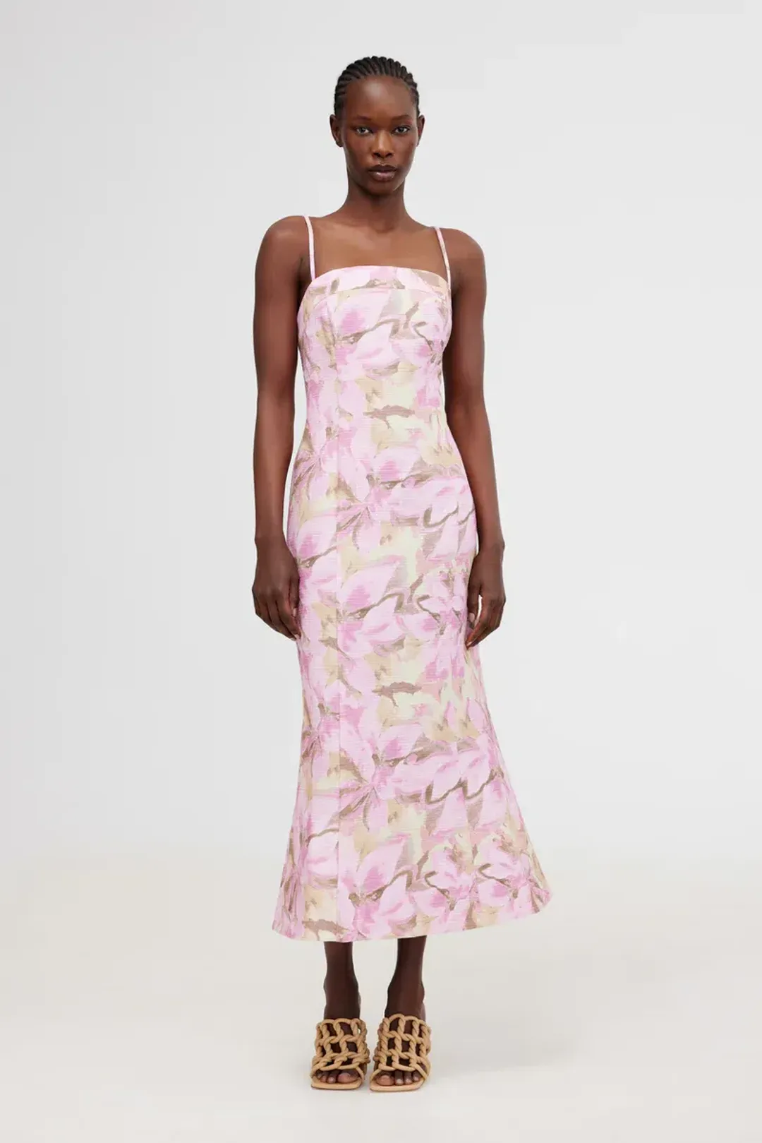 Significant Other Beatrice Midi Dress in Pink Lily Size 10 for rent on The Volte - main image