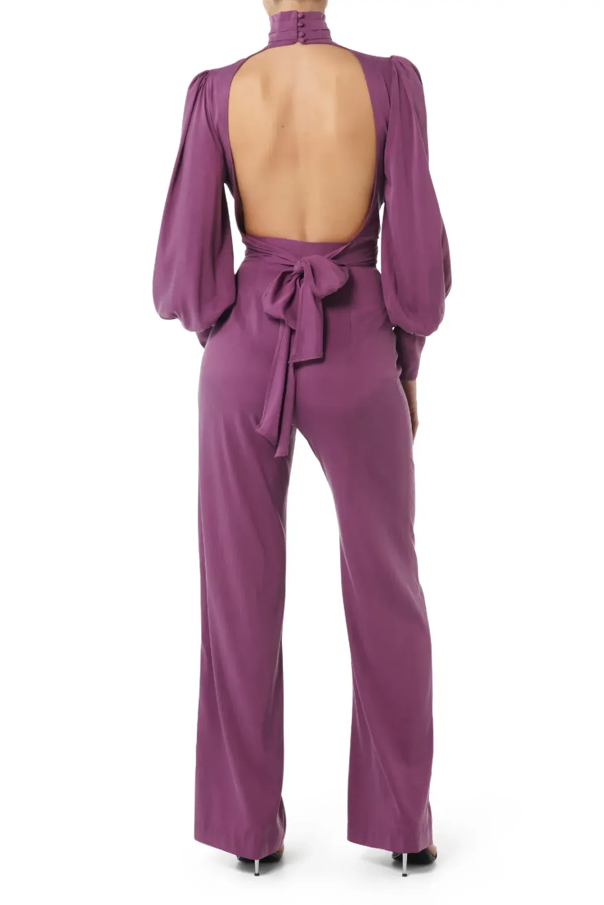 DIIDA Dynasty Open Back Blouse & Pants Set Mauve Size 10 - Image 2