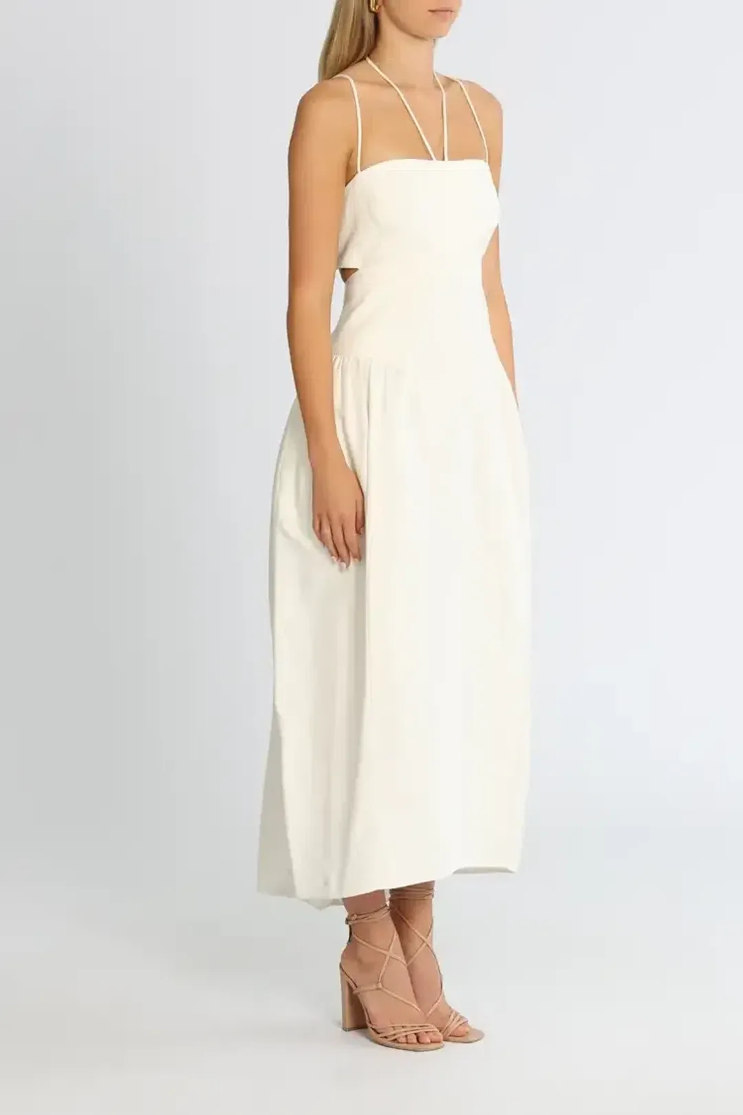 Camilla and Marc Alina Midi Dress in Cream Size 12 for rent on The Volte - main image