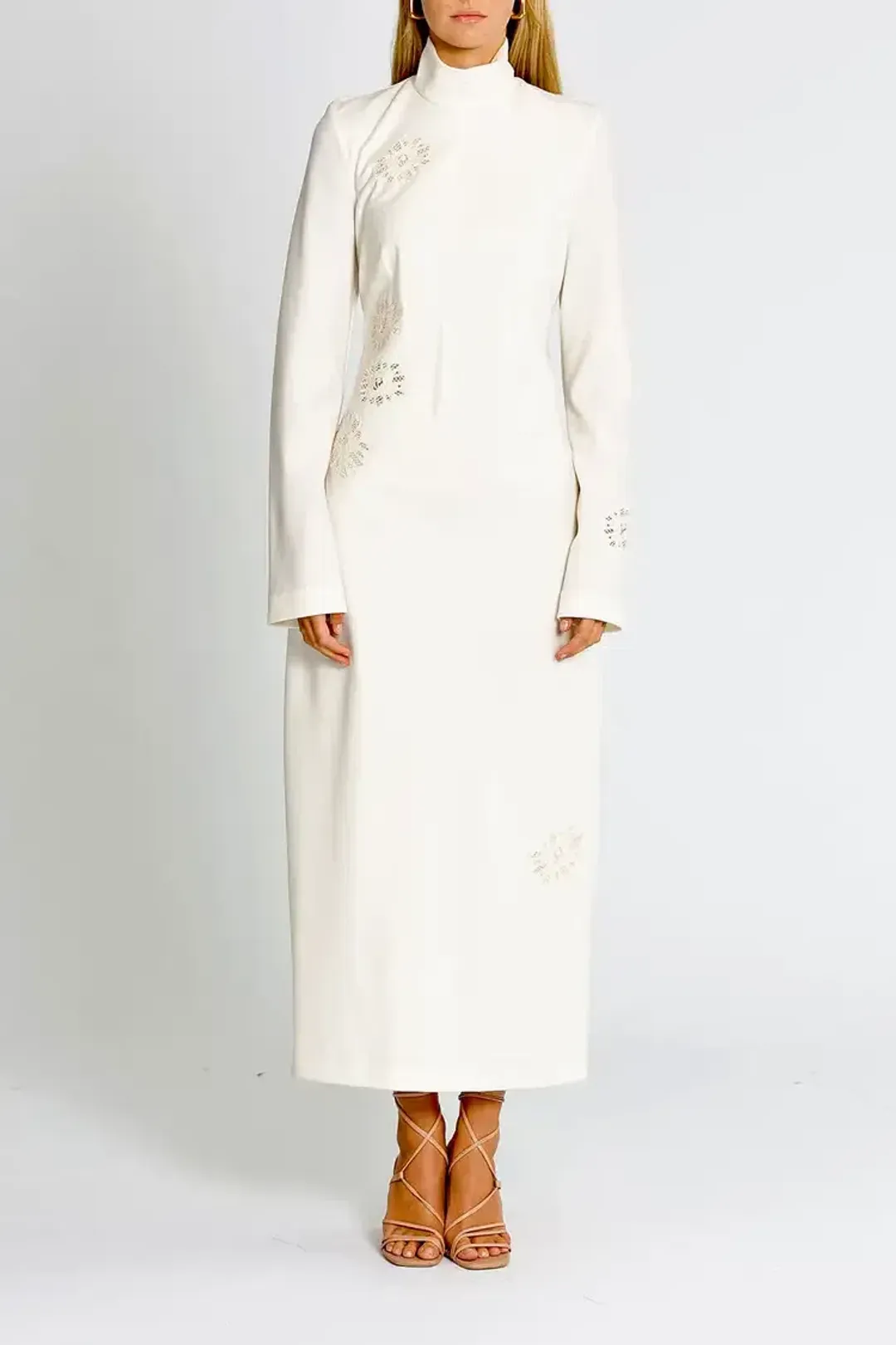 Camilla and Marc Viola Midi Dress in Cream Size 12 for rent on The Volte - main image