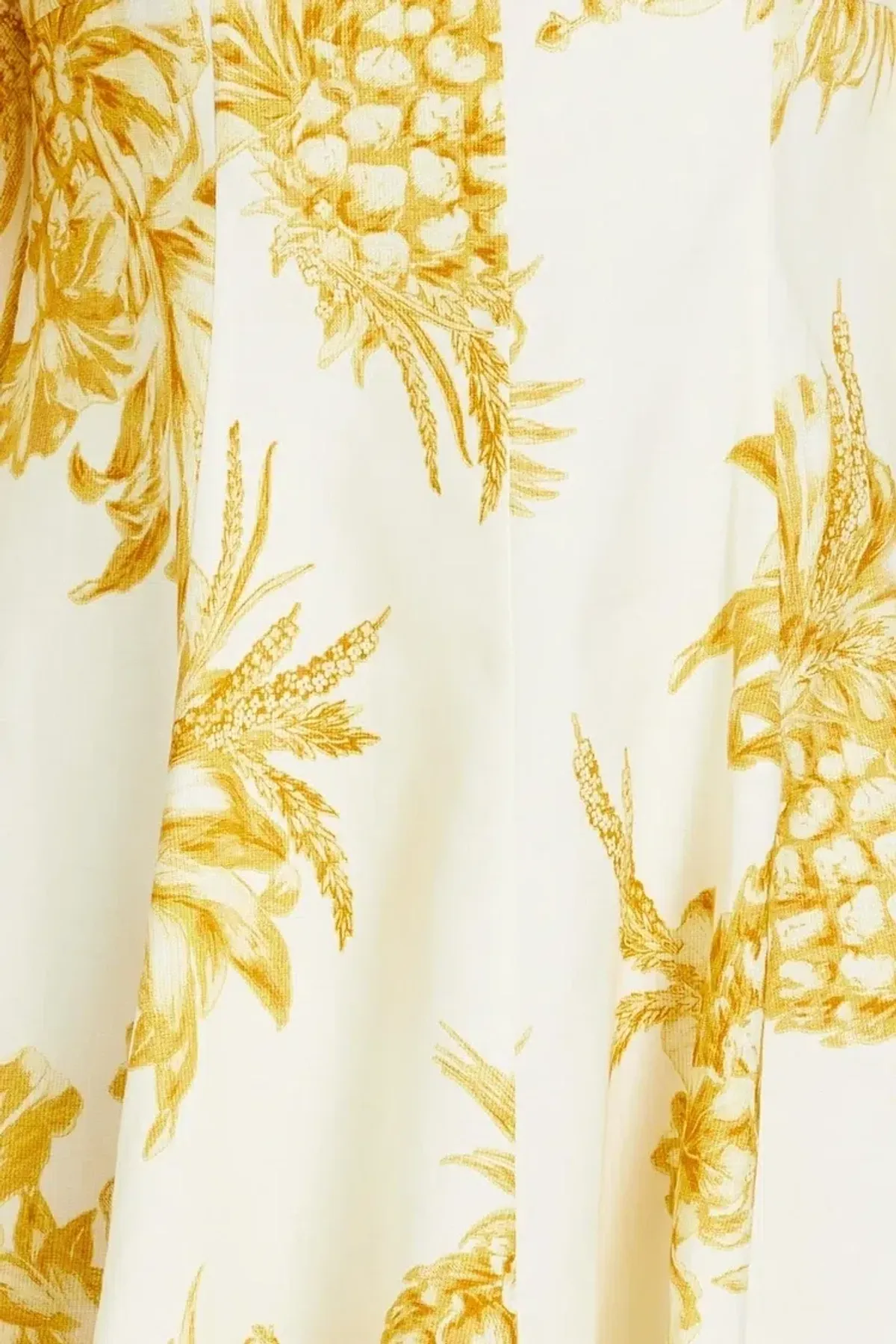 Zimmermann Empire Printed Linen Mini Dress Cream/Gold Size 2 / AU 12 - Image 3