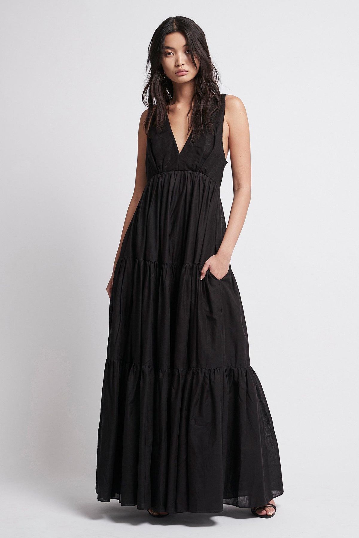 Aje Unending Maxi Dress Black Size 8 - Image 1