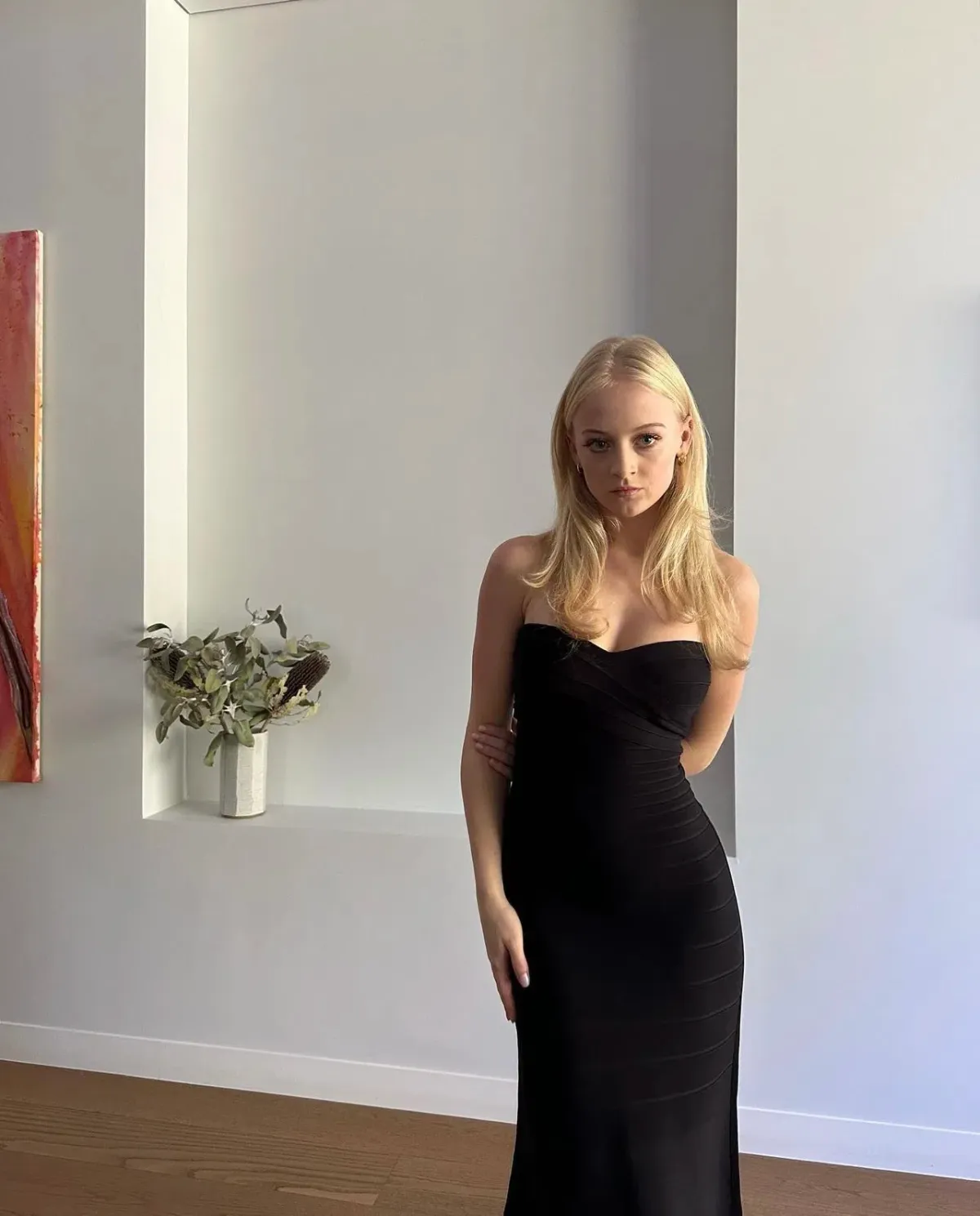 Herve Leger Black Sara Gown Size XS/AU6 - Image 2