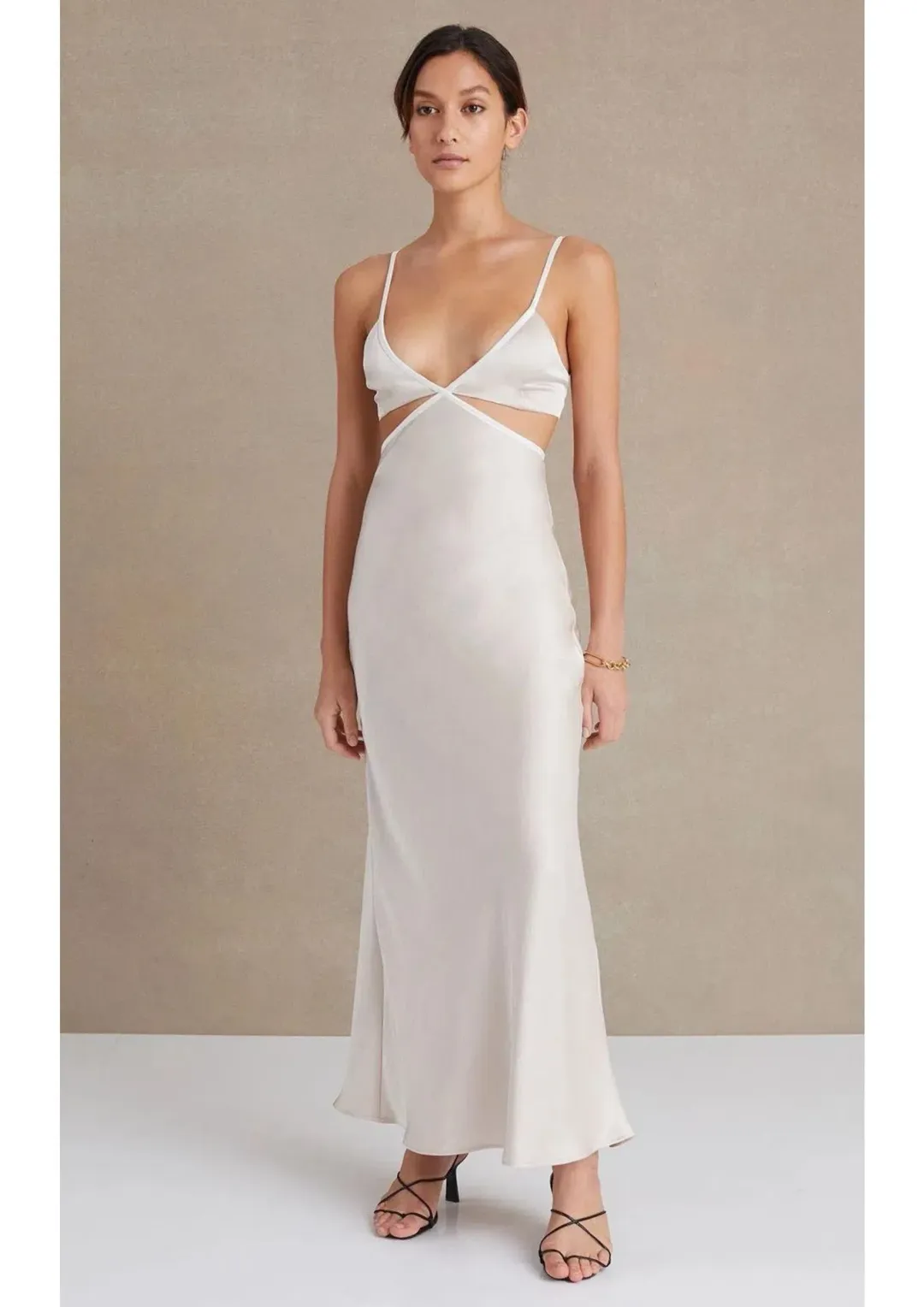 Bec & Bridge Veronique Maxi Dress in Cream Size 6 for rent on The Volte - main image
