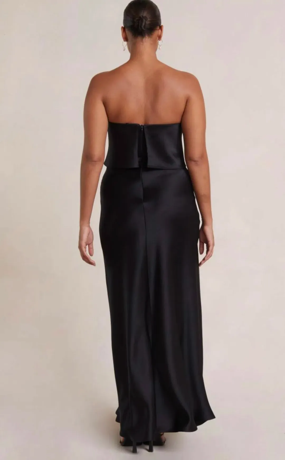 Bec & Bridge Dreamer Overlay Maxi Dress in Black Size 8 for rent on The Volte - main image