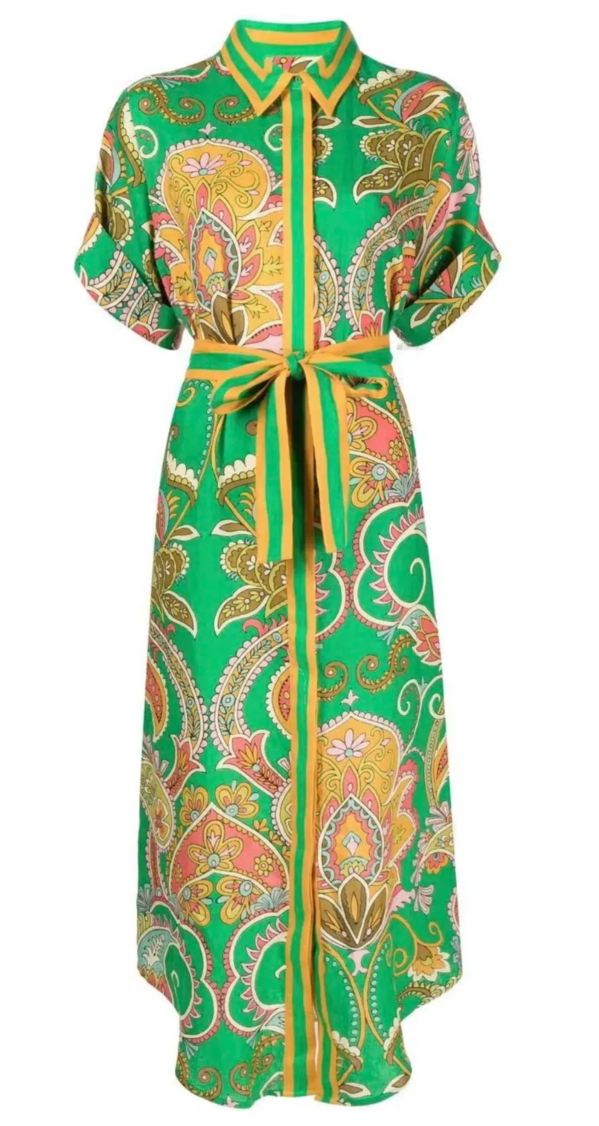 Alémais Marion Shirtdress Green Size 8 - Image 10