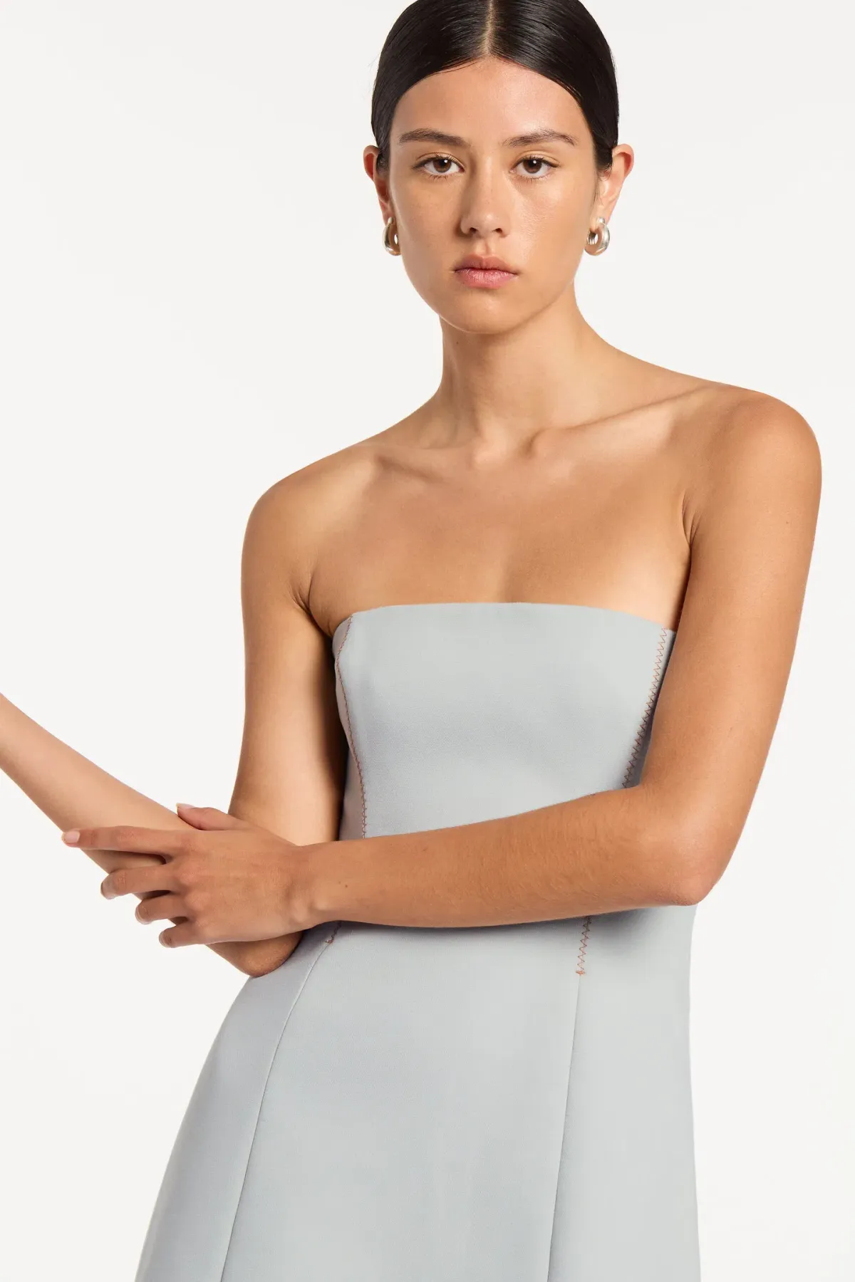 Sir the Label Sandrine Strapless Mini Dress Ice Blue Size 2 / AU 10 - Image 2