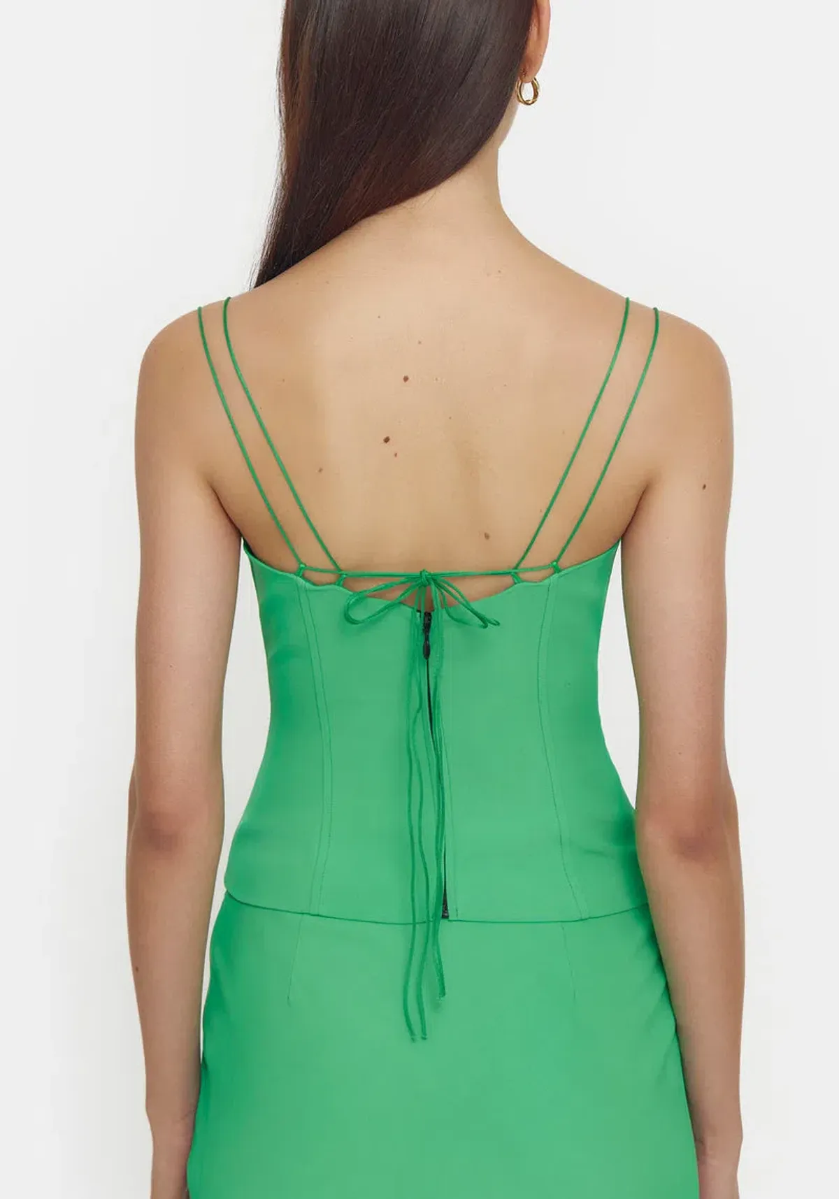 Viktoria & Woods Saxophone Top Green Size 8 - Image 4