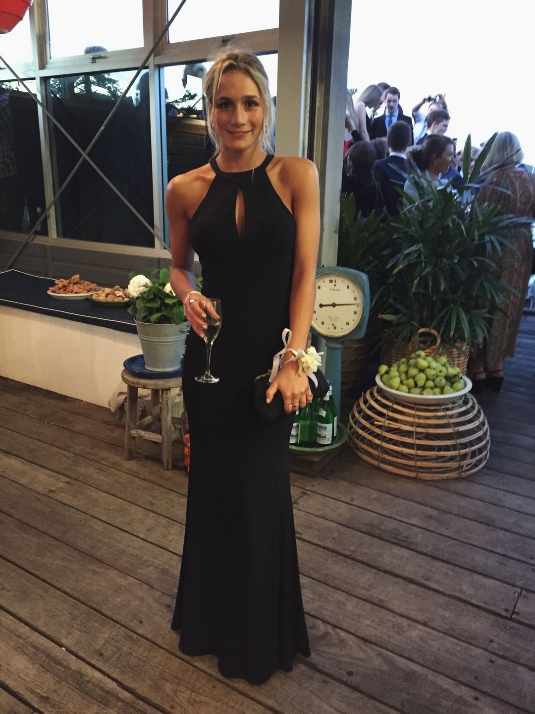 Black evening gown  for rent on The Volte - main image