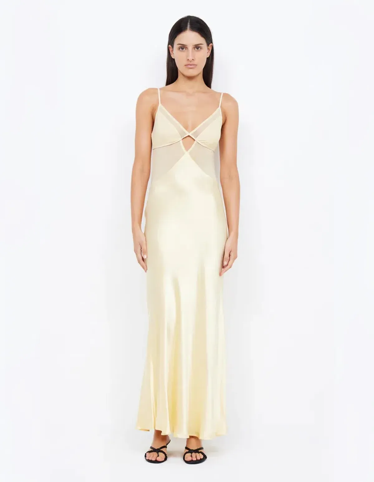 Bec and Bridge Margo V Maxi Dress Yellow Size 6 - Image 1