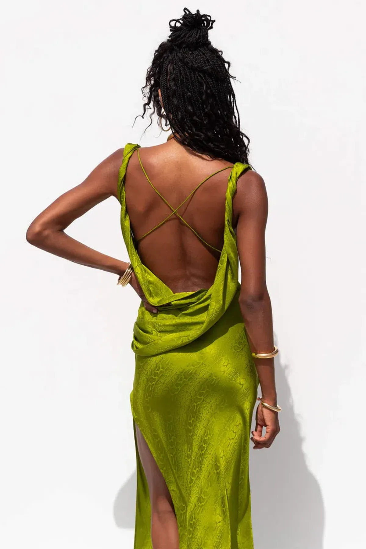 Rat & Boa Navarra Dress Lime Green Size XS / Au 6 - Image 2