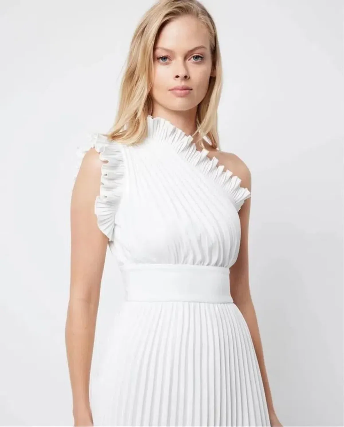  Mossman The Lady Like Midi Dress White Size 6 - Image 4