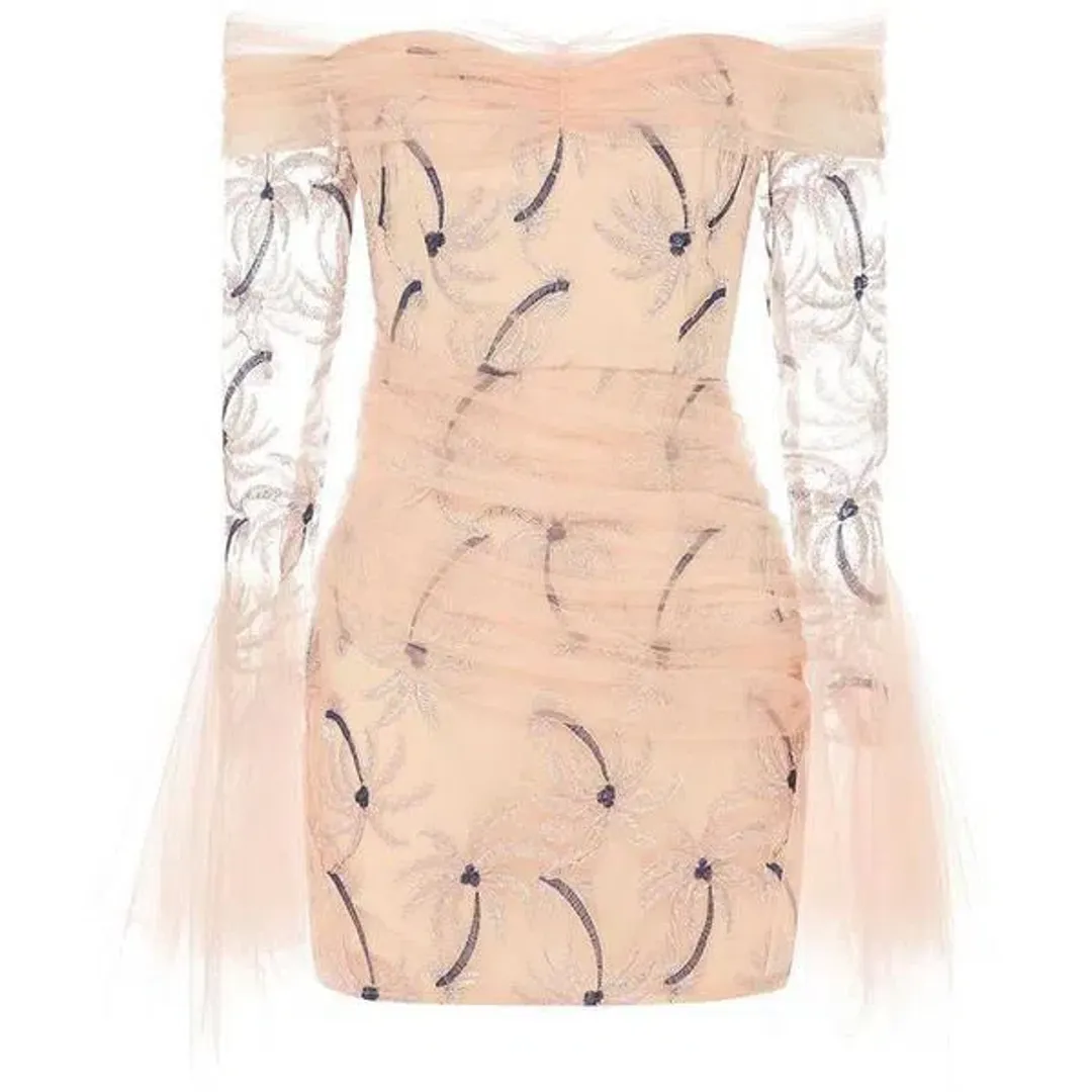 Alice McCall All That She Wants Mini Dress in Nude Size 8 for rent on The Volte - main image