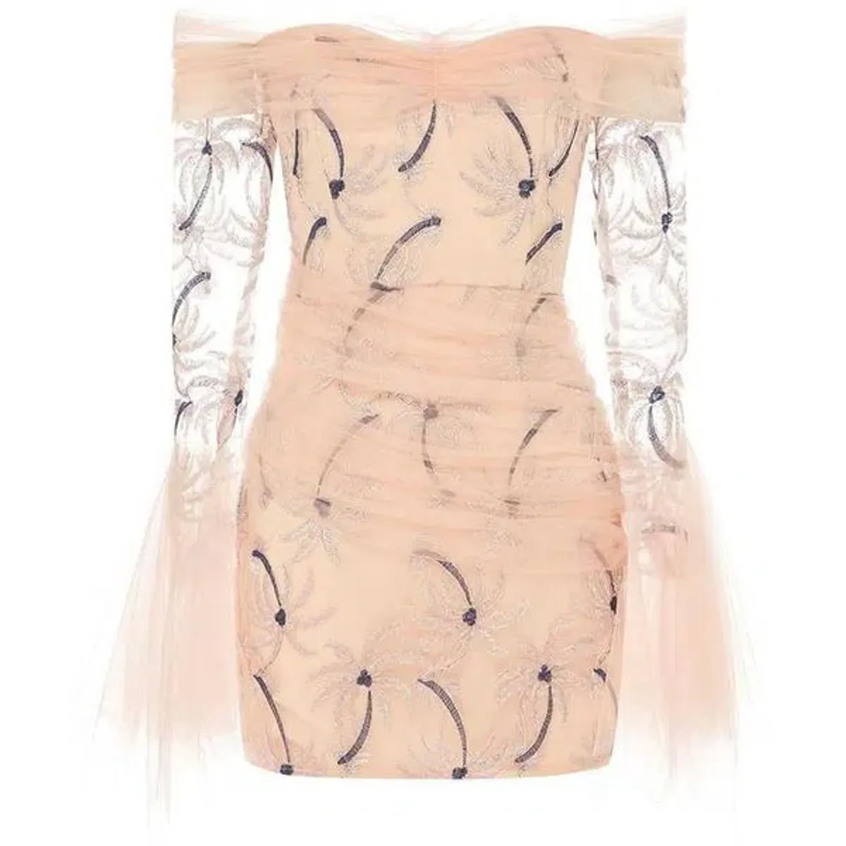 Alice McCall All That She Wants Mini Dress in Nude Size 8 - Image 3