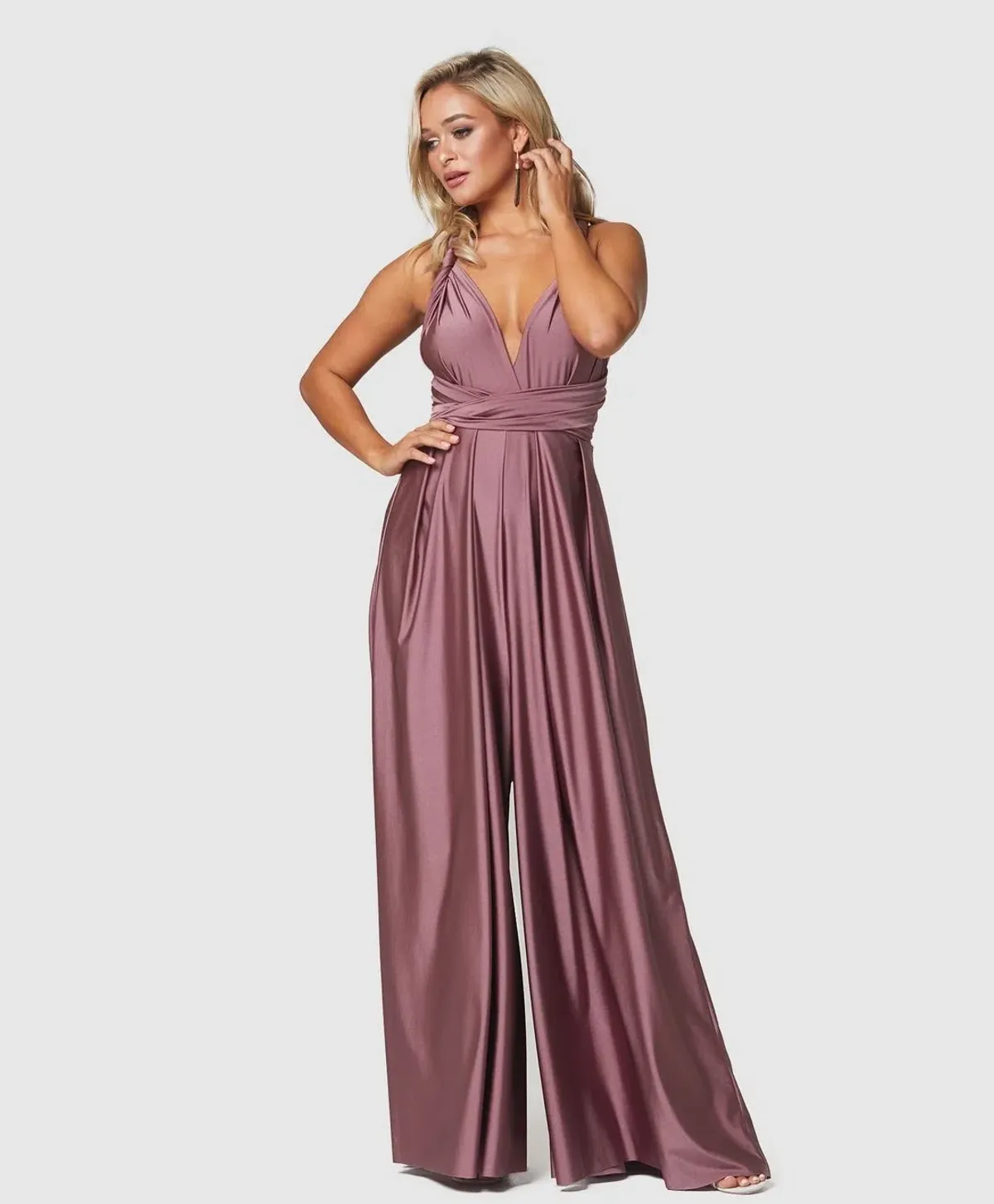 Tania Olsen Petra Formal Jumpsuit Tea Rose Size 8 - Image 2