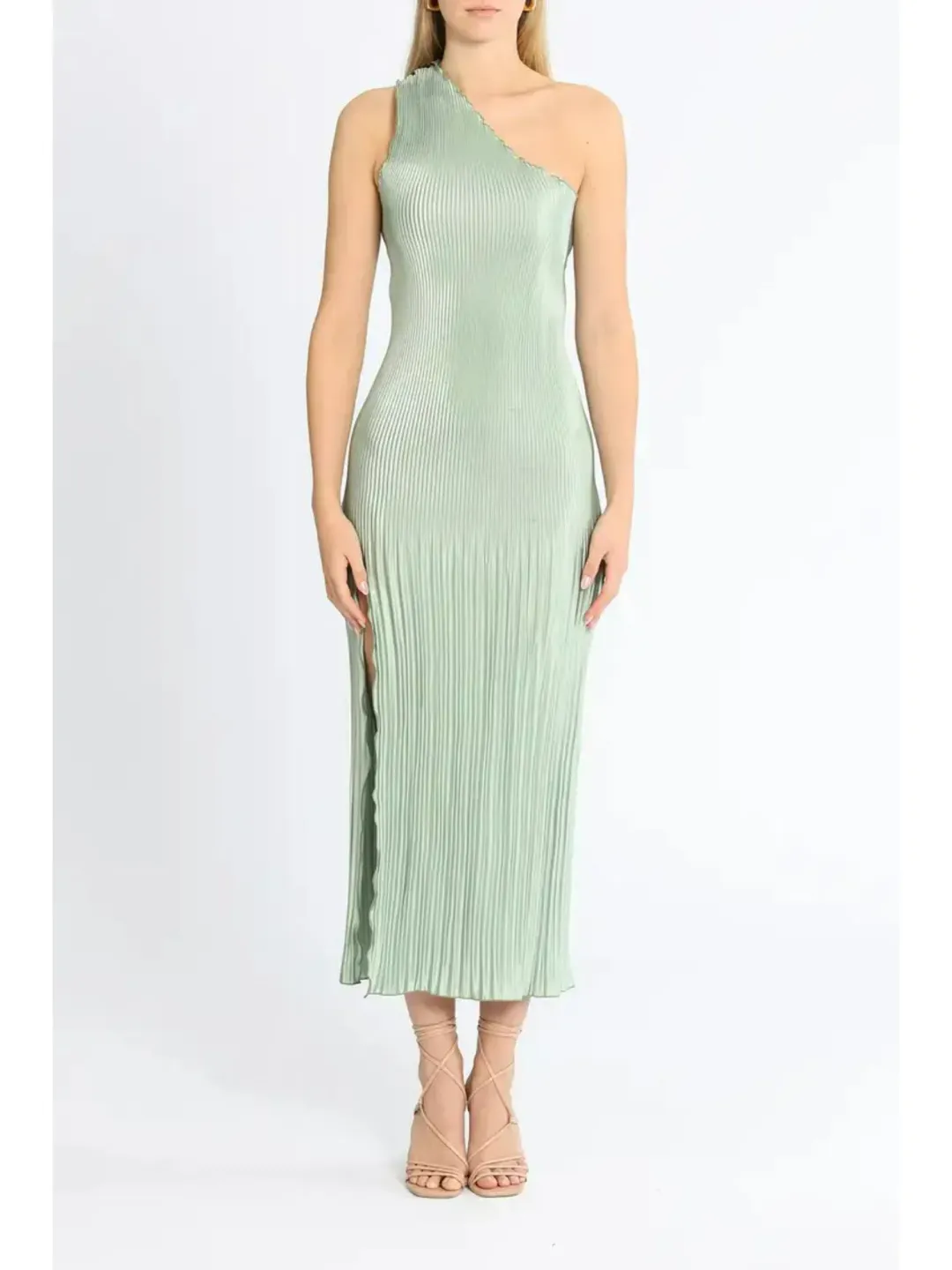 Lidee Soiree Gigi Gown in Sage Size AU 10 for rent on The Volte - main image