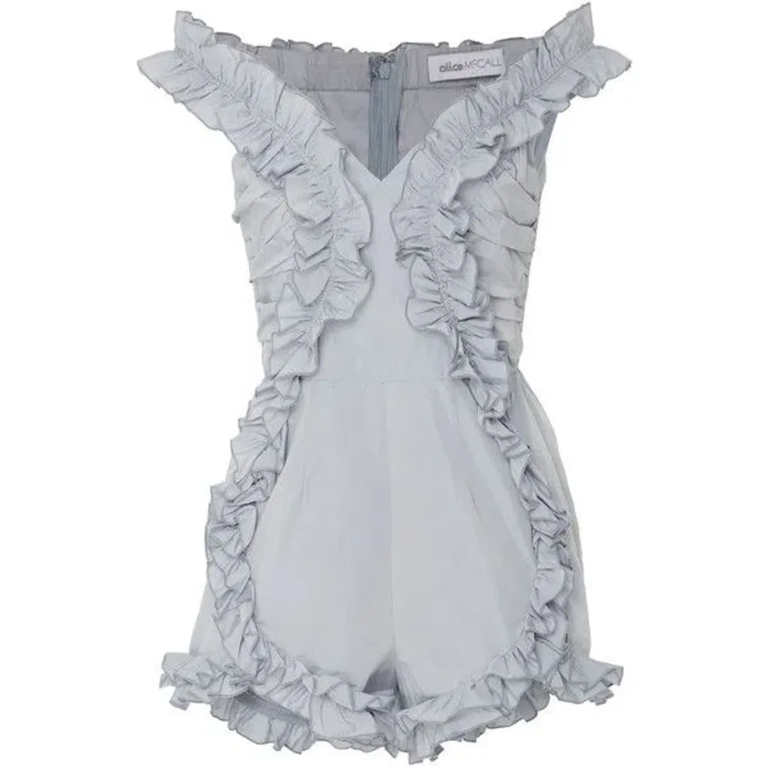 Alice McCall Stuck on You Playsuit Blue Size 8 for rent on The Volte - main image