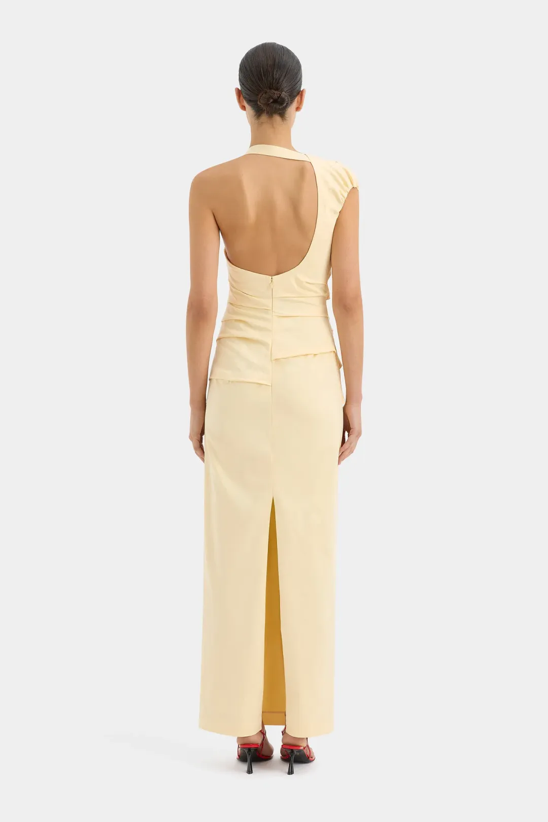 Sir The Label Giacomo Gathered Gown Yellow Size 2/AU 10 for rent on The Volte - main image