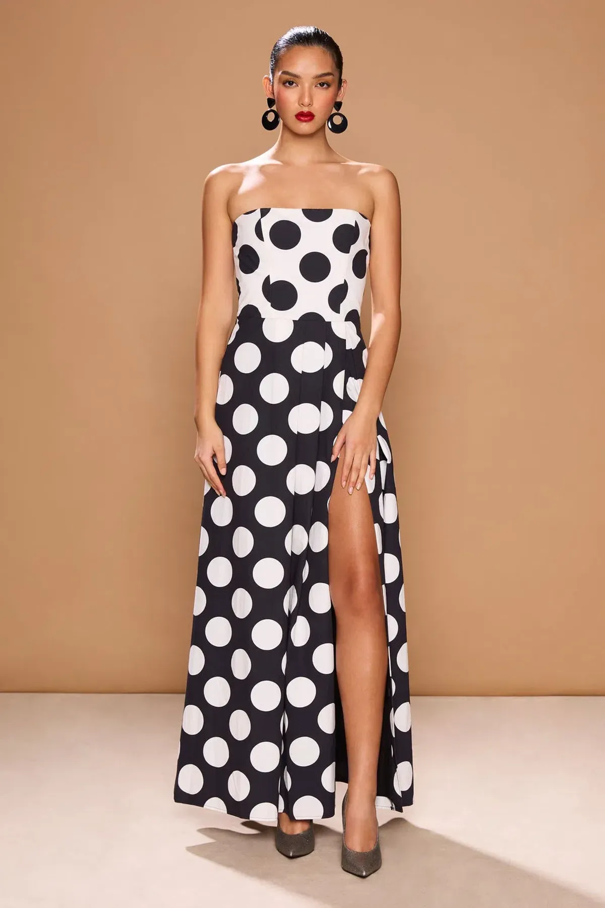 Sonya Moda Milano Polka Dot Dress Print Size 10 - Image 2