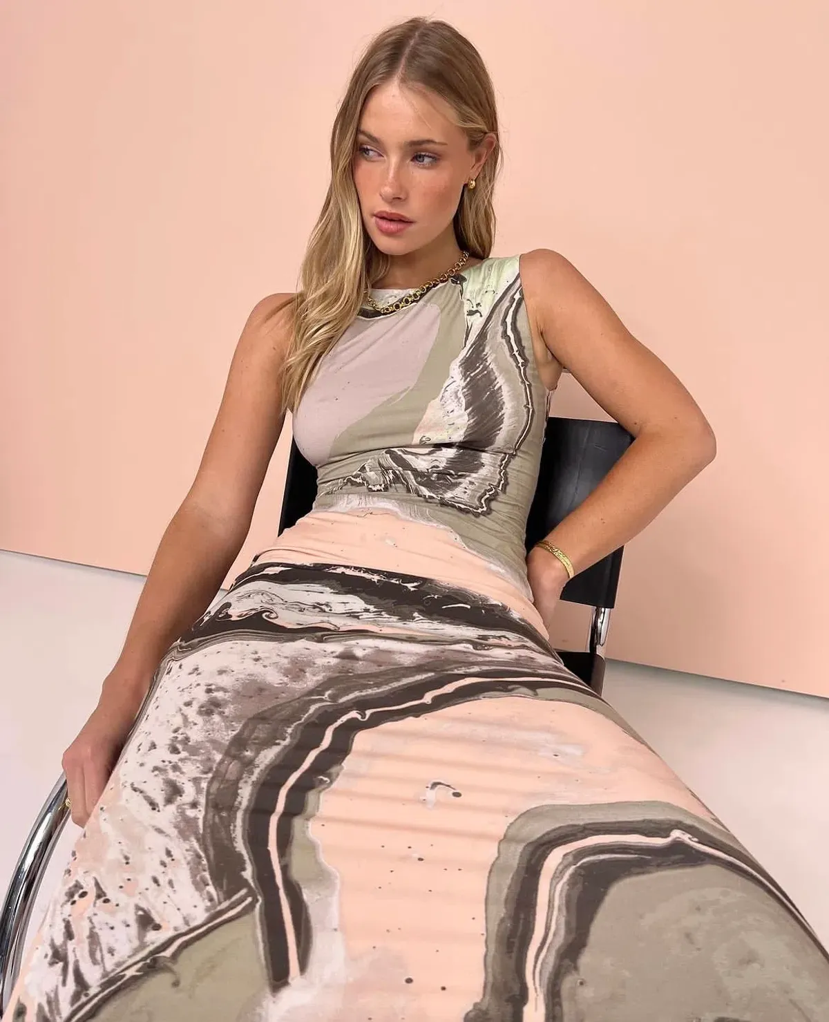 Sovere Molten Midi Dress - Image 3