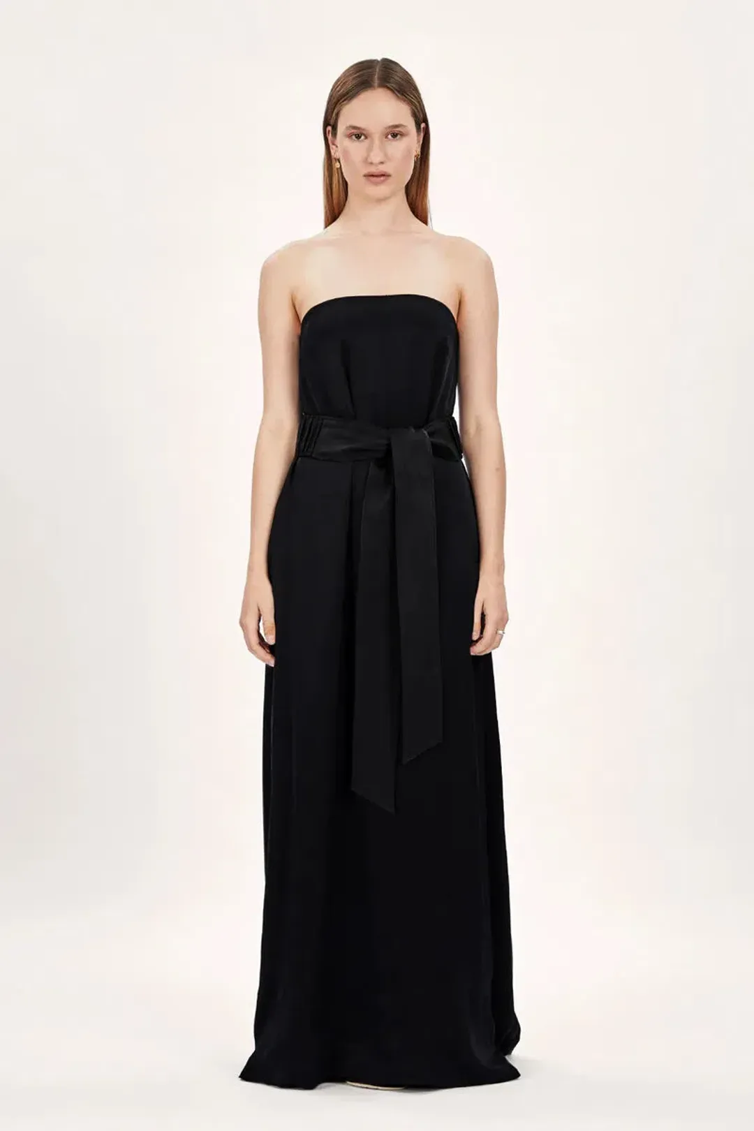 Ginger & Smart Cursive Gown Black Size 8 for rent on The Volte - main image