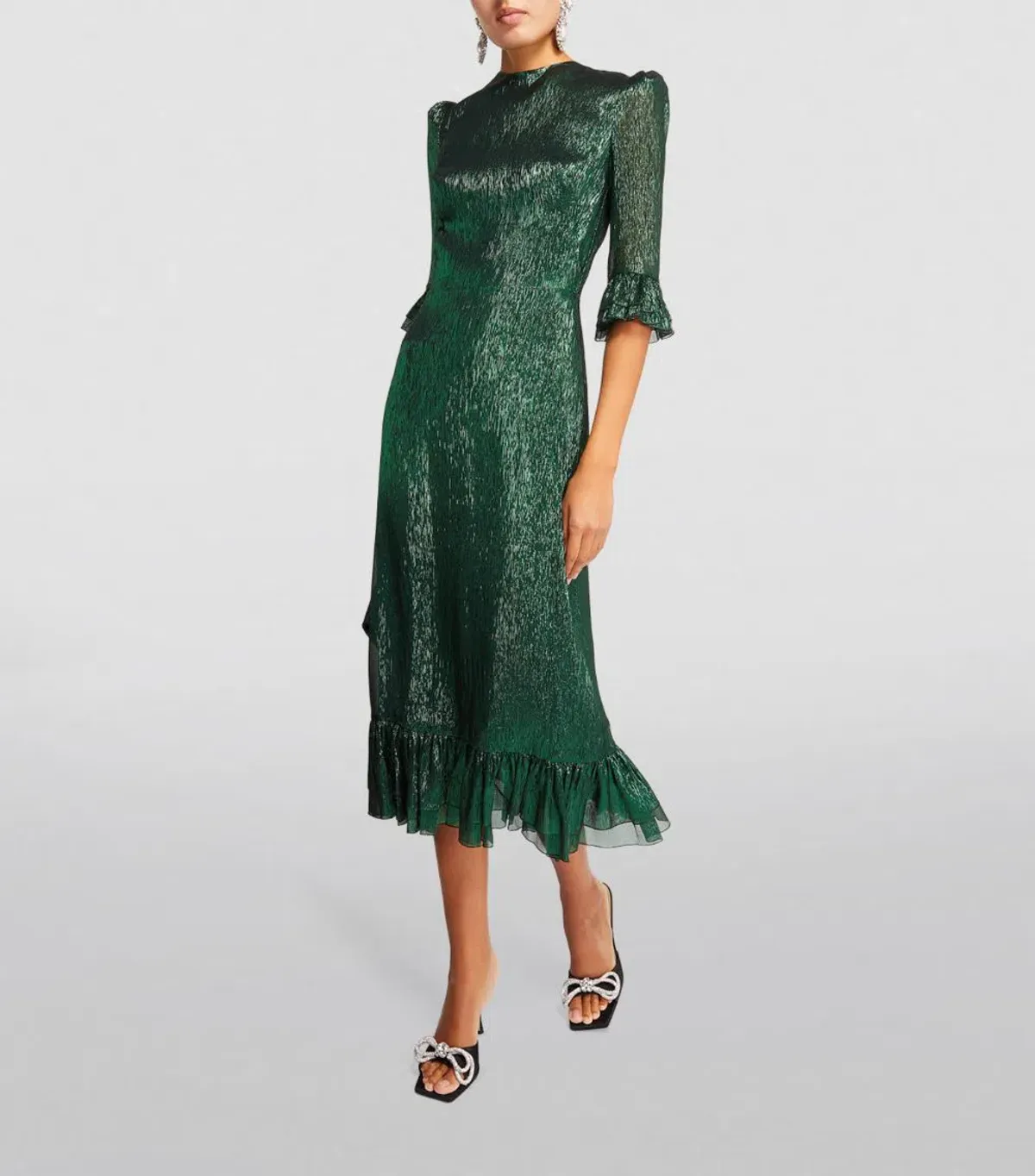 The Vampire's Wife Falconetti Midi Dress Green Size 10 - Image 1