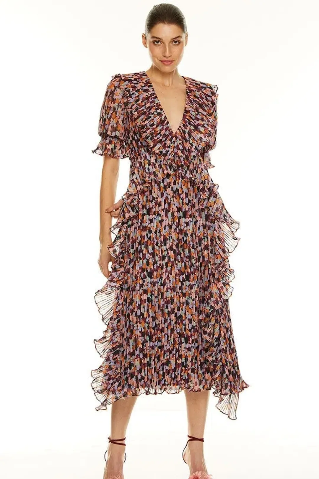 Talulah Sweet Sugar Midi Dress Floral Size L for rent on The Volte - main image