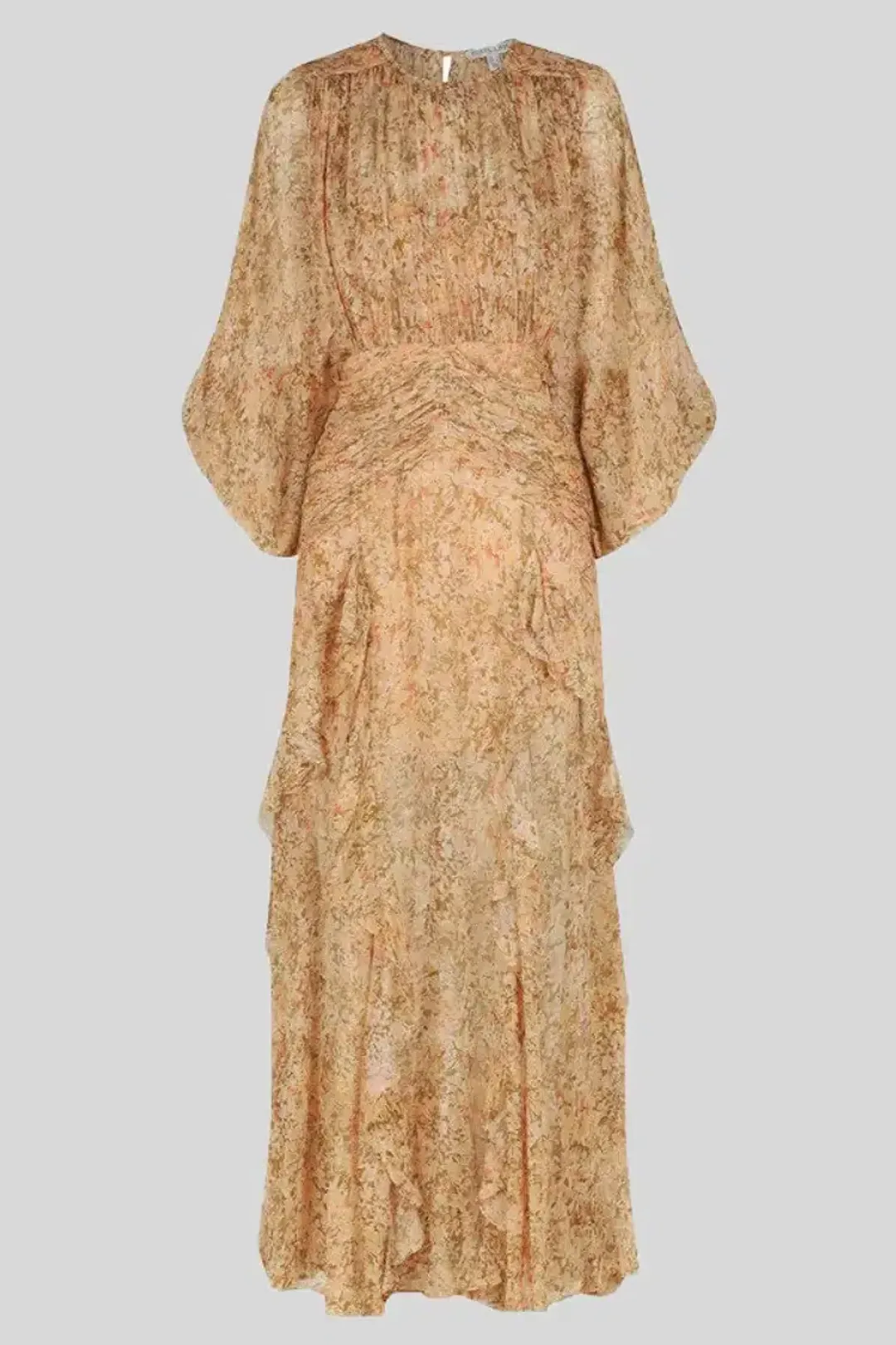 Shona Joy Louise Round Neck Balloon Sleeve Maxi Dress Floral Size 14 for rent on The Volte - main image