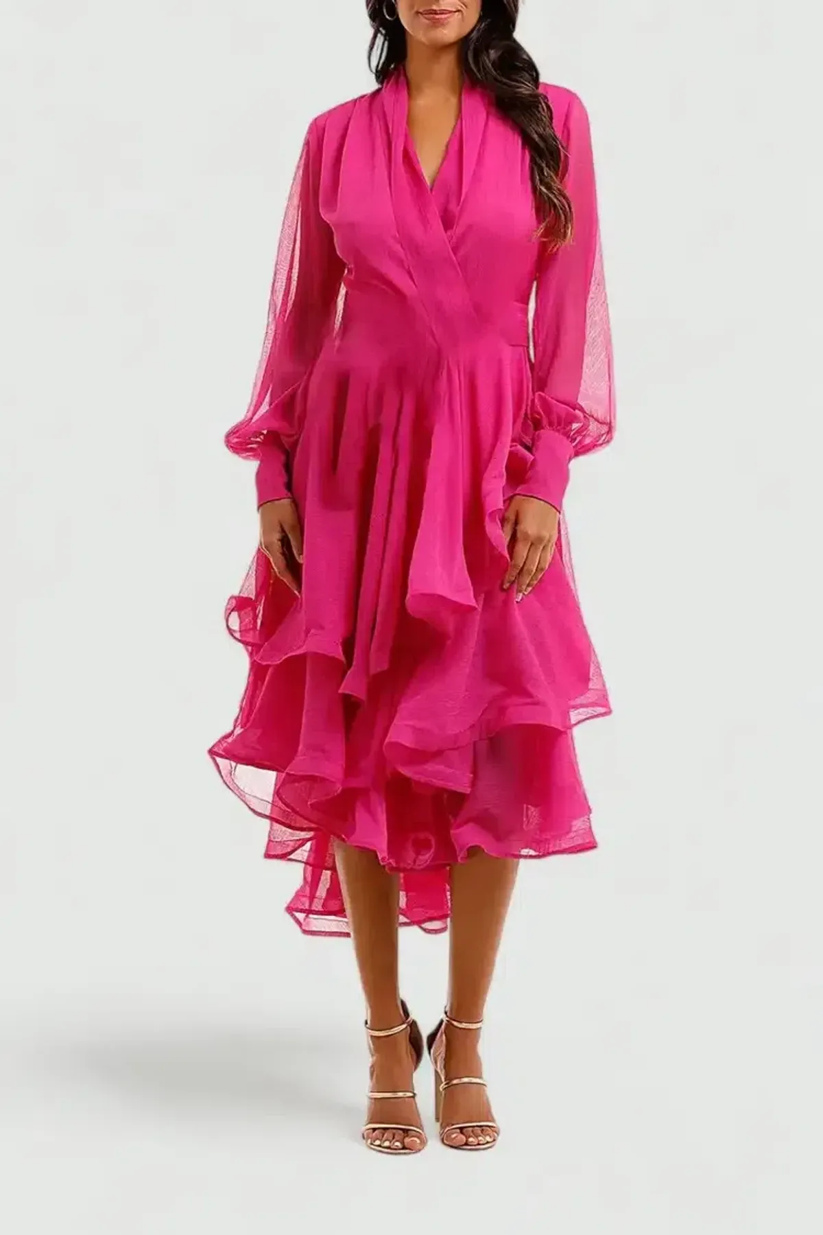 Elliatt Cuba Midi Dress in Orchid Size 8 - Image 1