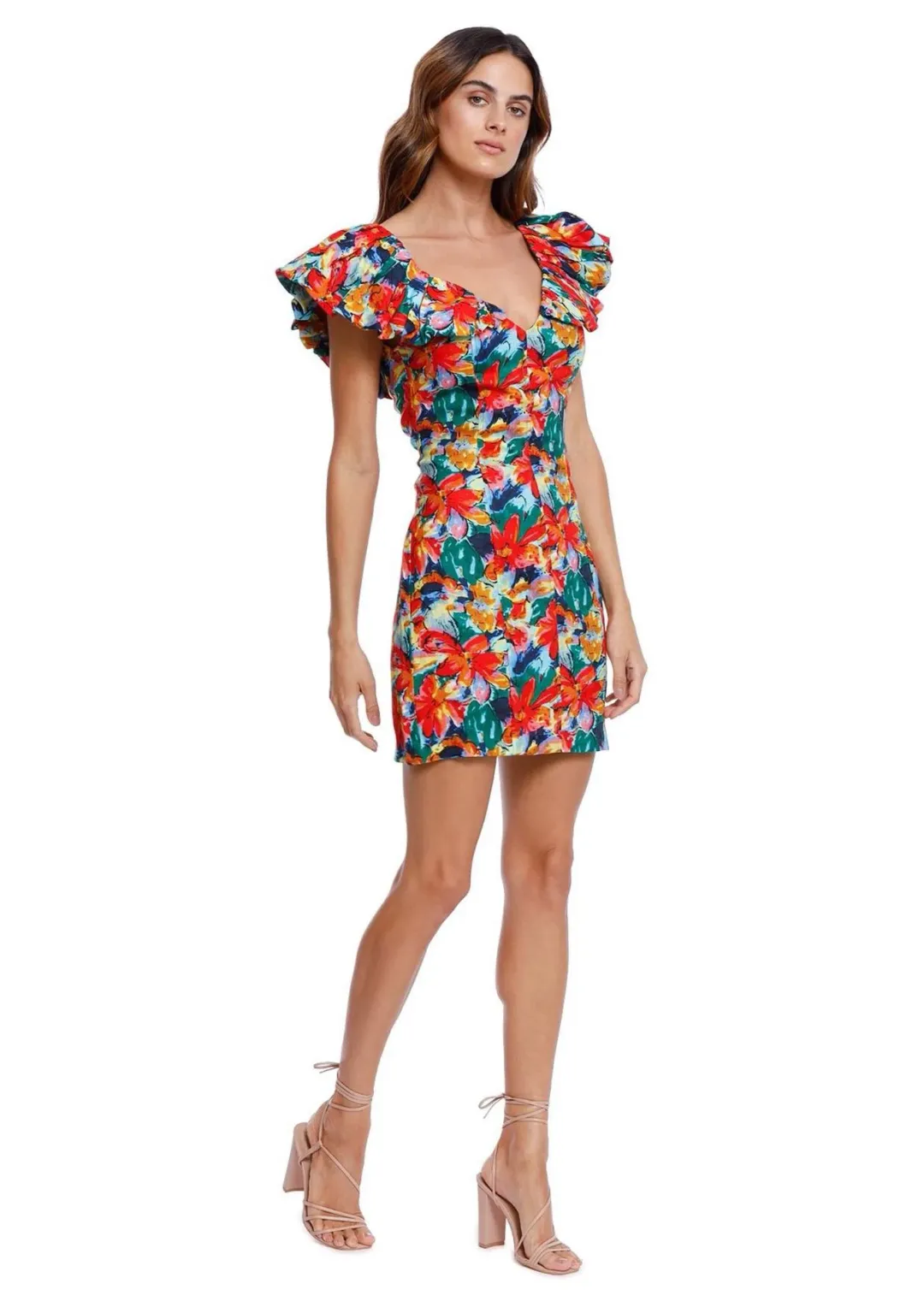 Elliatt Leia Mini Dress Floral Size 10 for rent on The Volte - main image